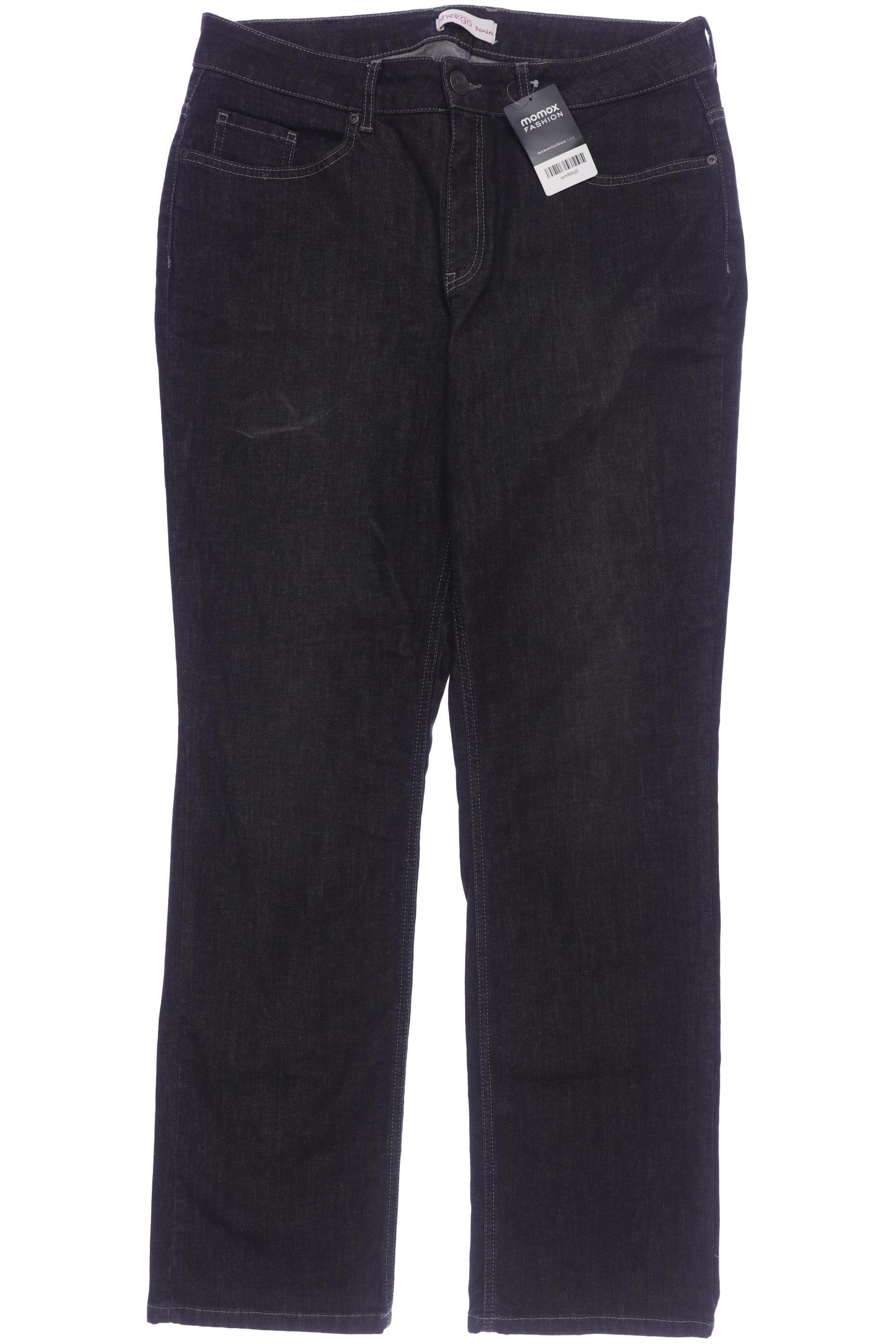 

sheego Damen Jeans, schwarz, Gr. 88