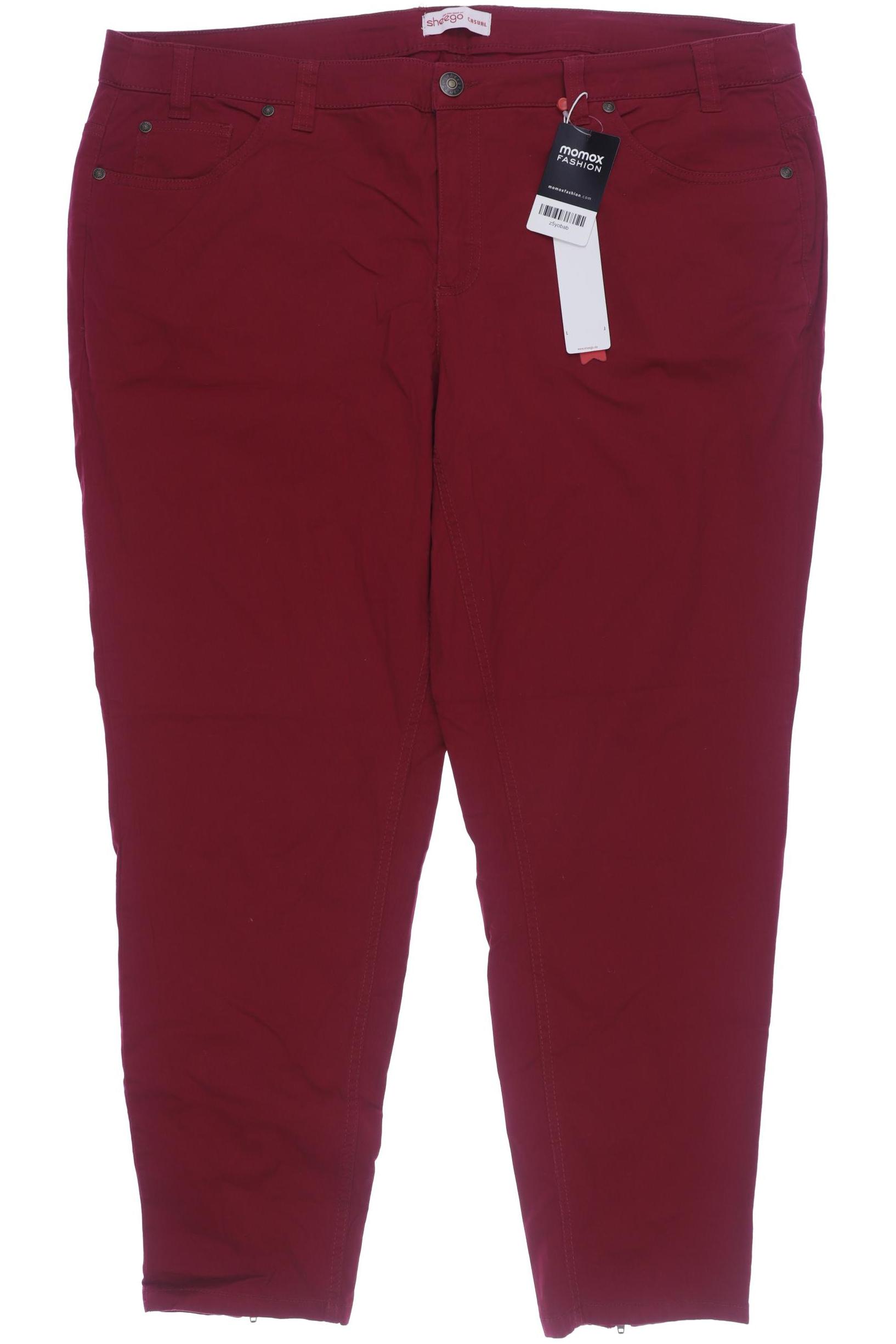 

sheego Damen Jeans, rot, Gr. 104