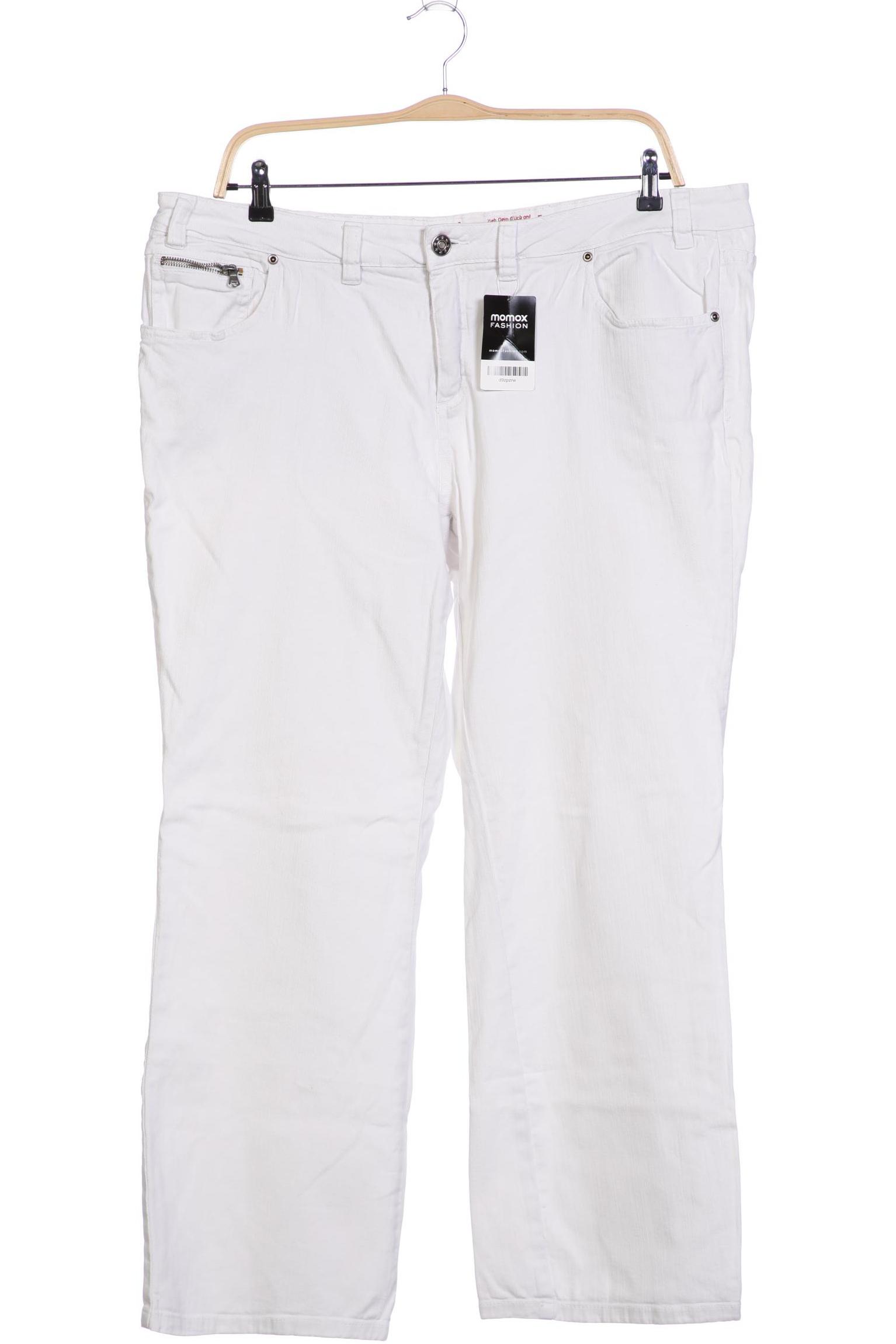 

sheego Damen Jeans, weiß, Gr. 50