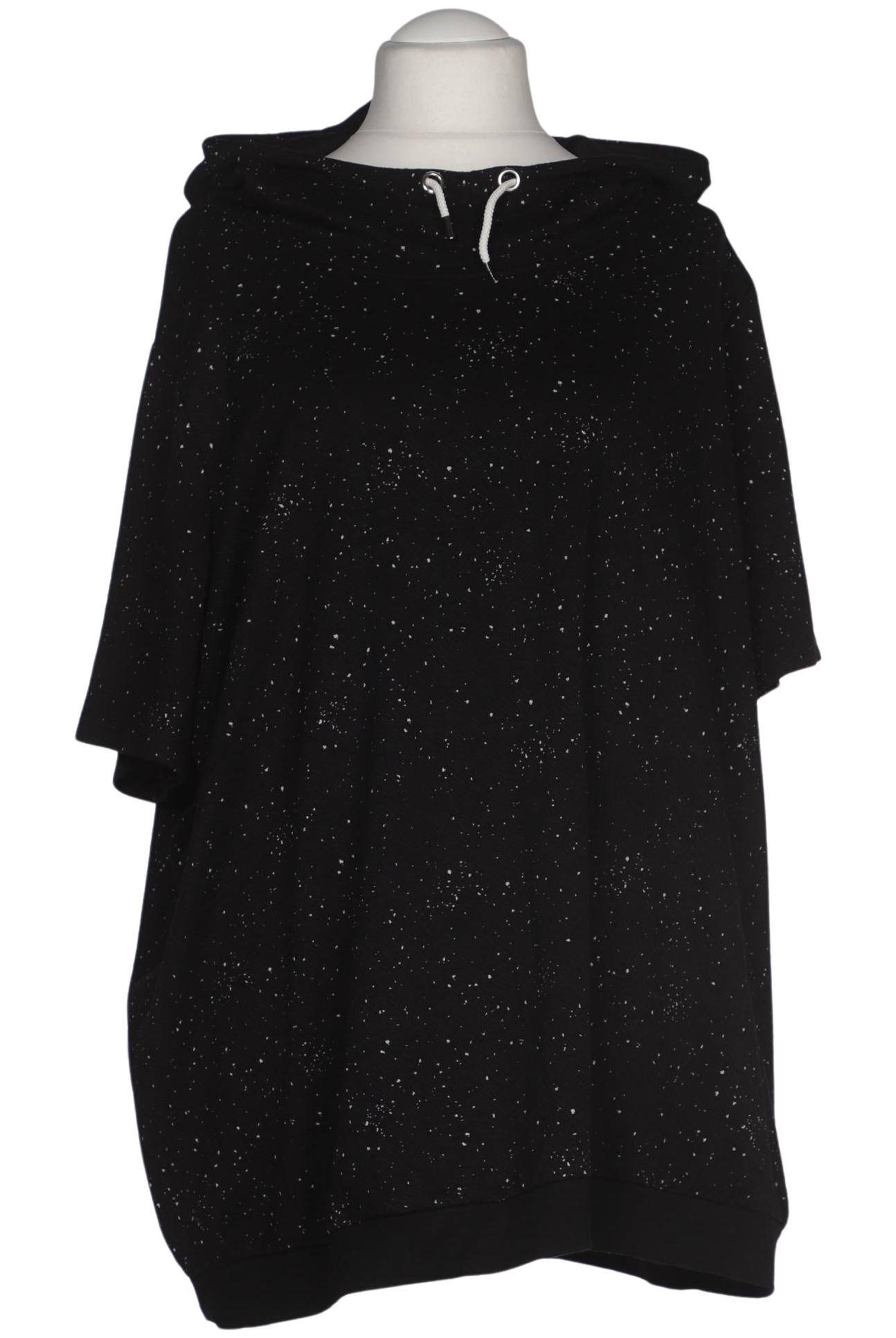 

sheego Damen Kapuzenpullover, schwarz, Gr. 56