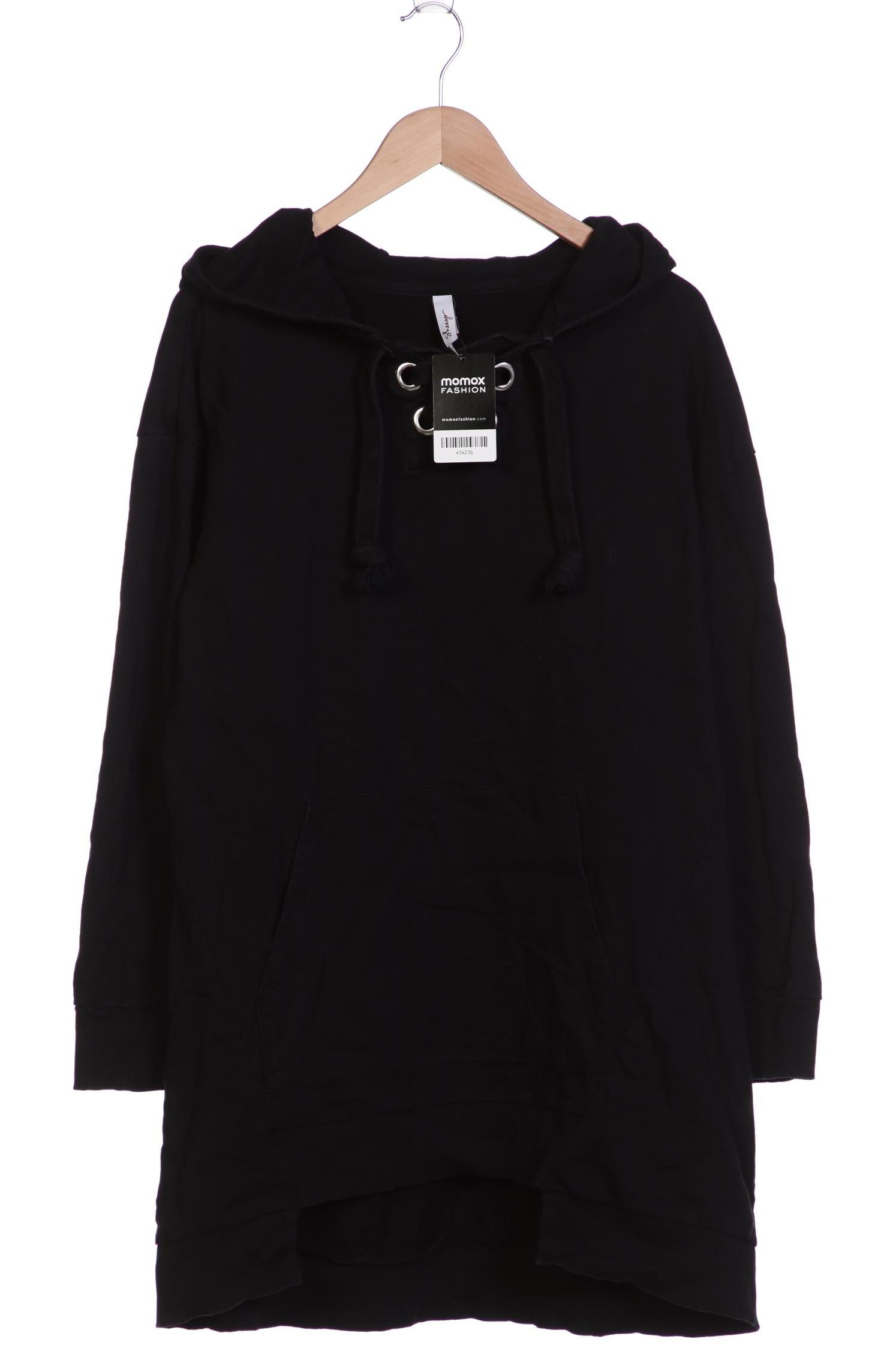 

sheego Damen Kapuzenpullover, schwarz, Gr. 44