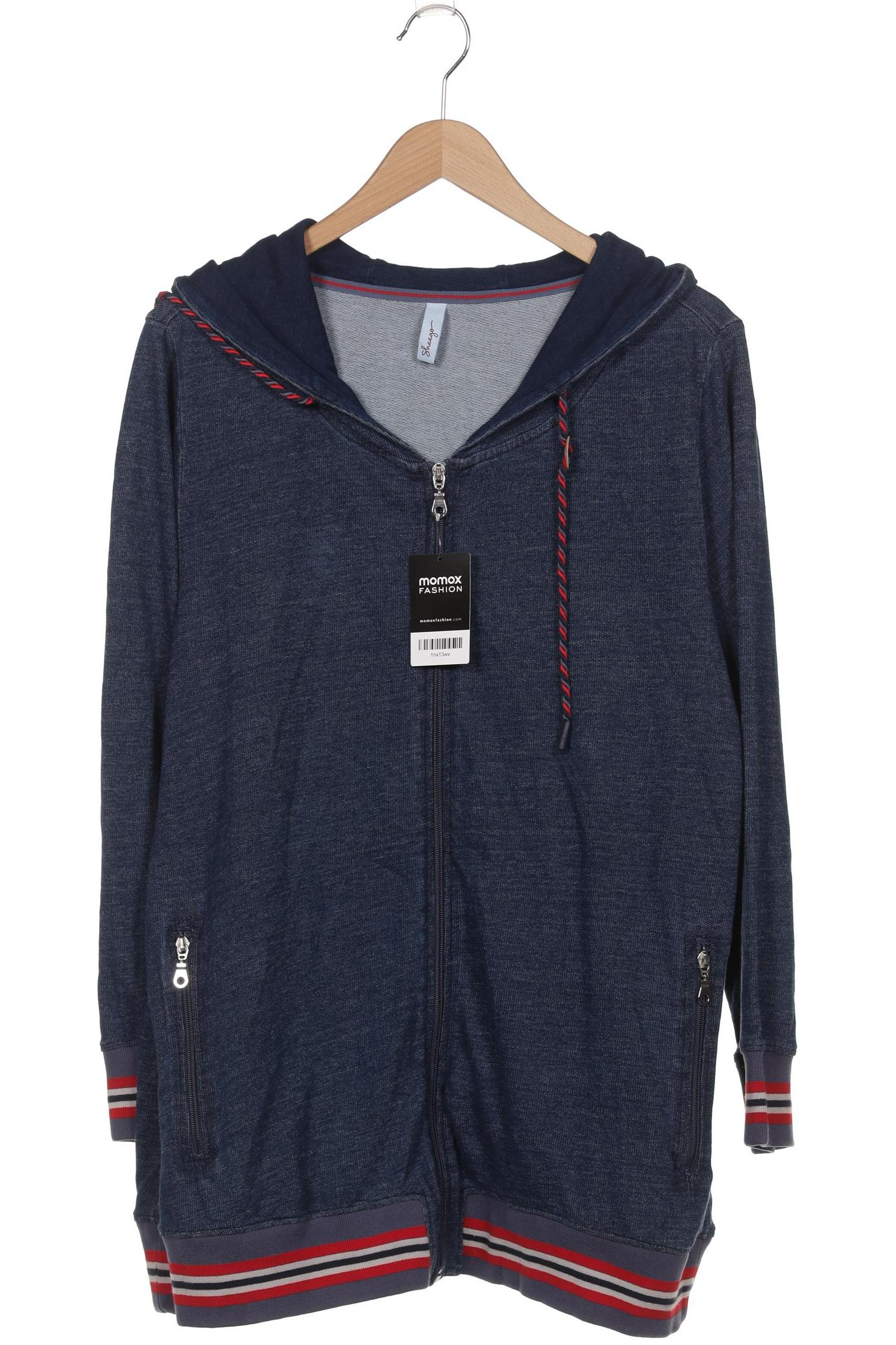 

sheego Damen Kapuzenpullover, marineblau, Gr. 52