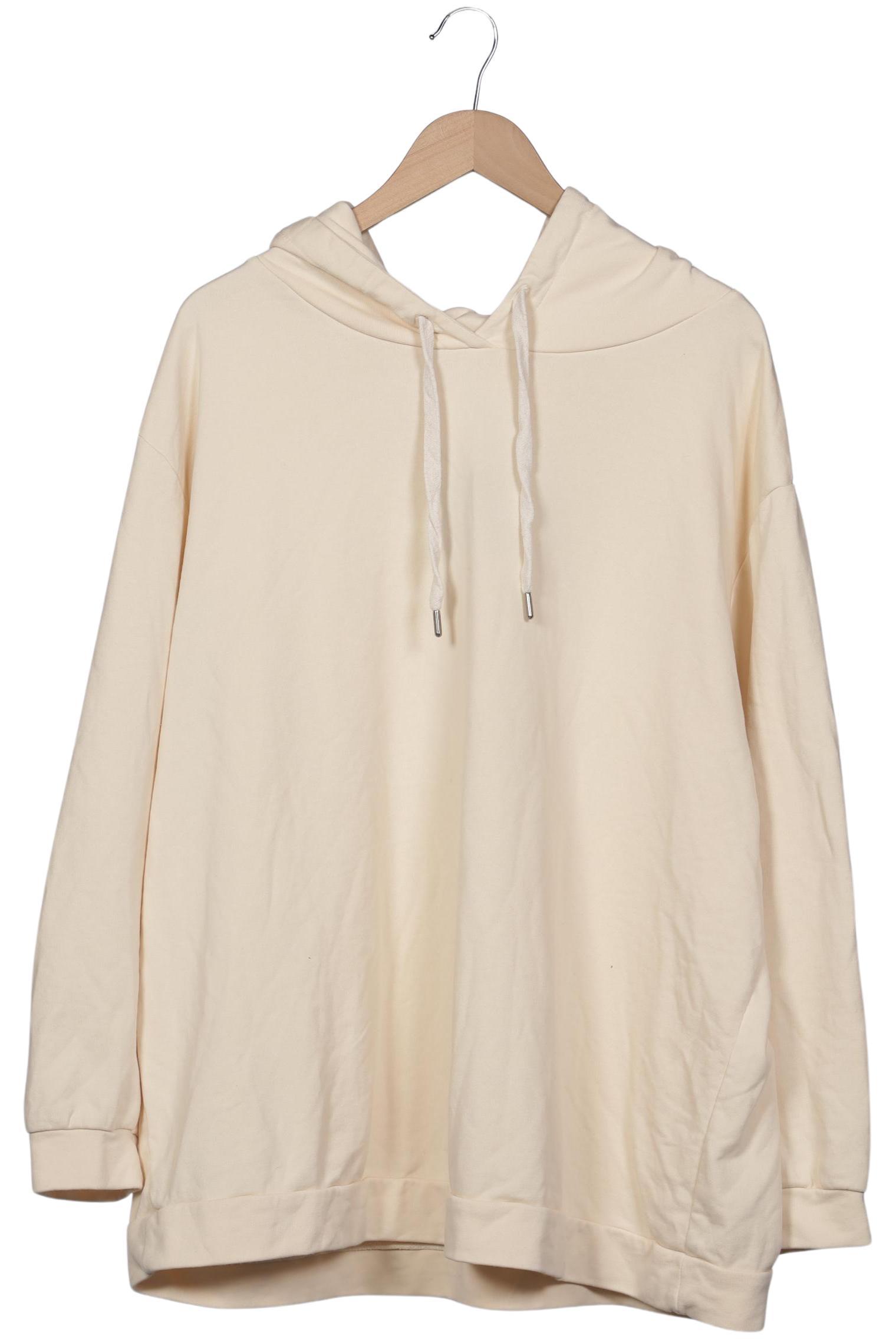 

sheego Damen Kapuzenpullover, cremeweiß, Gr. 52