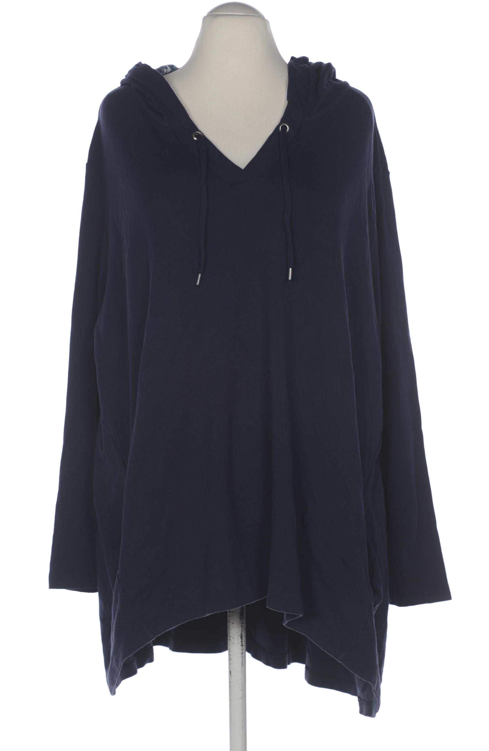 

sheego Damen Kapuzenpullover, marineblau, Gr. 56