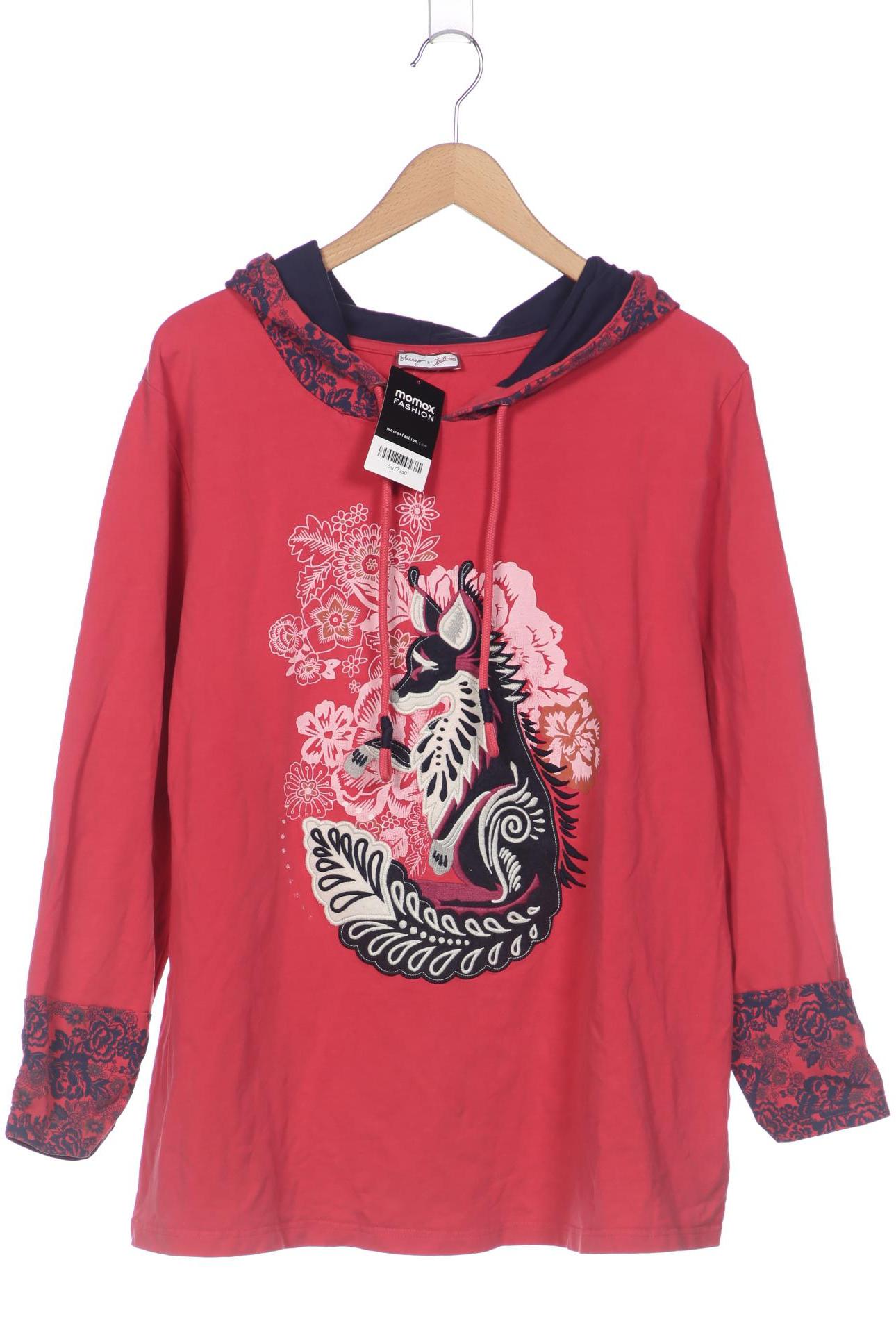 

sheego Damen Kapuzenpullover, pink, Gr. 48