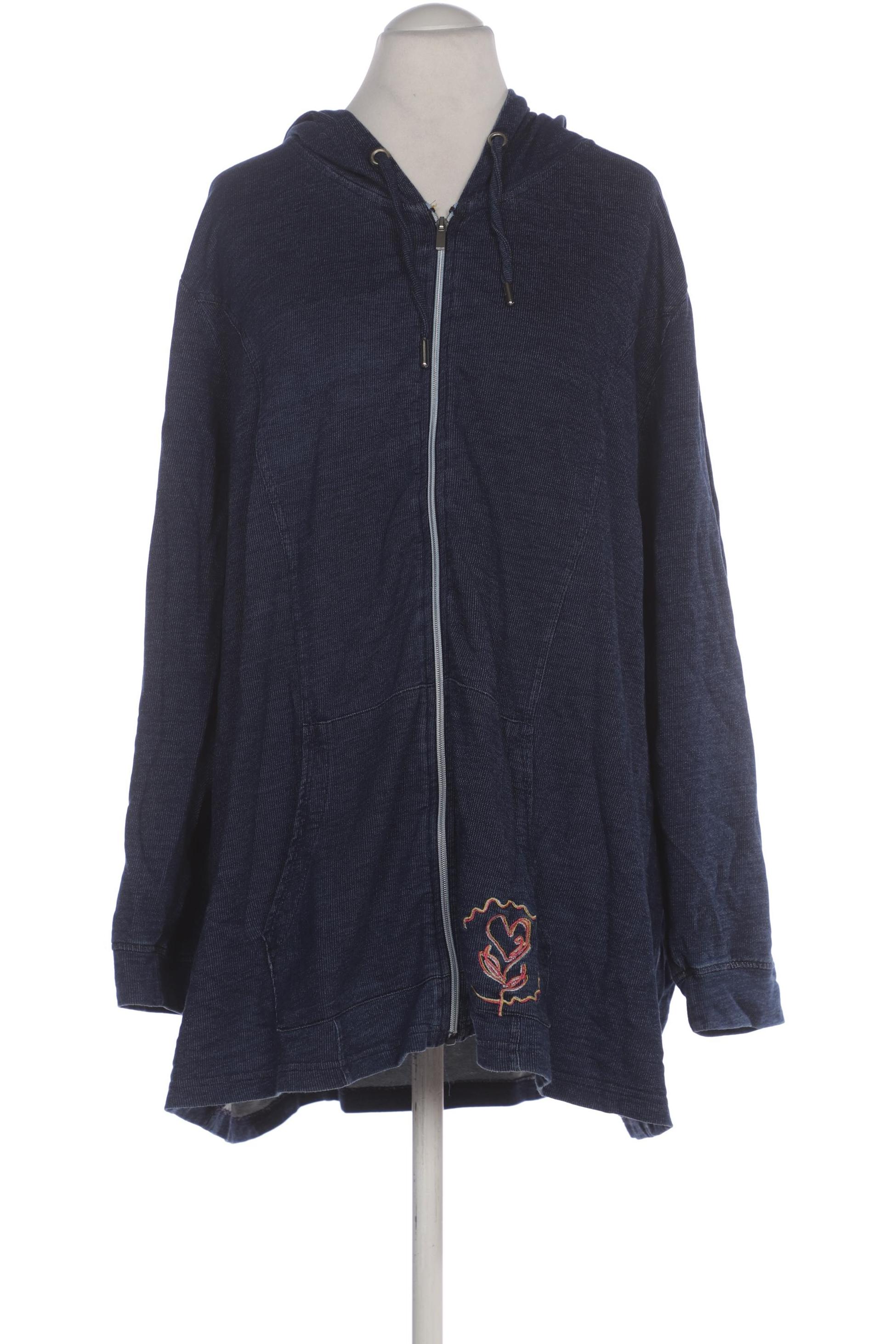 

sheego Damen Kapuzenpullover, marineblau, Gr. 52