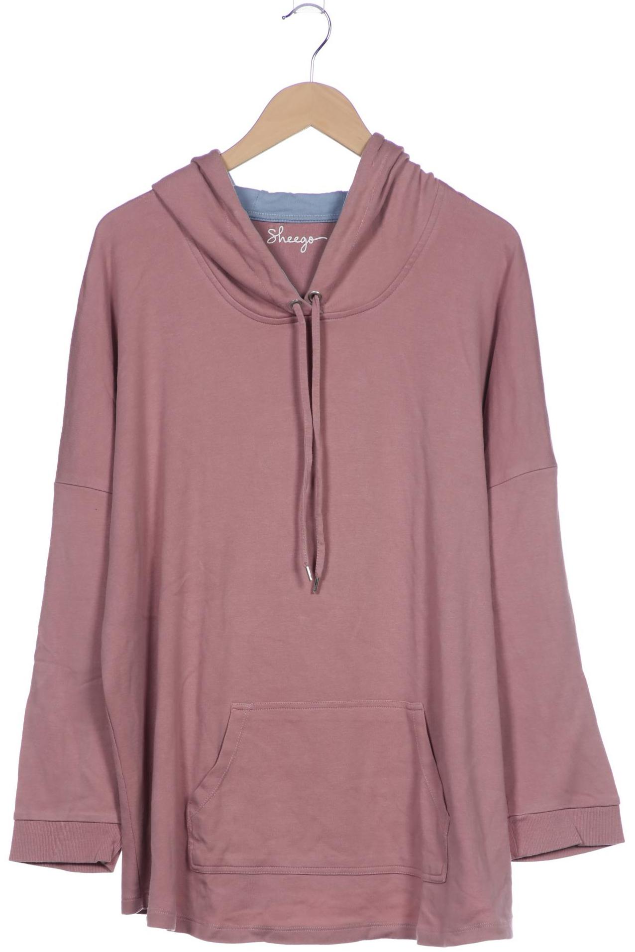 

sheego Damen Kapuzenpullover, pink, Gr. 52