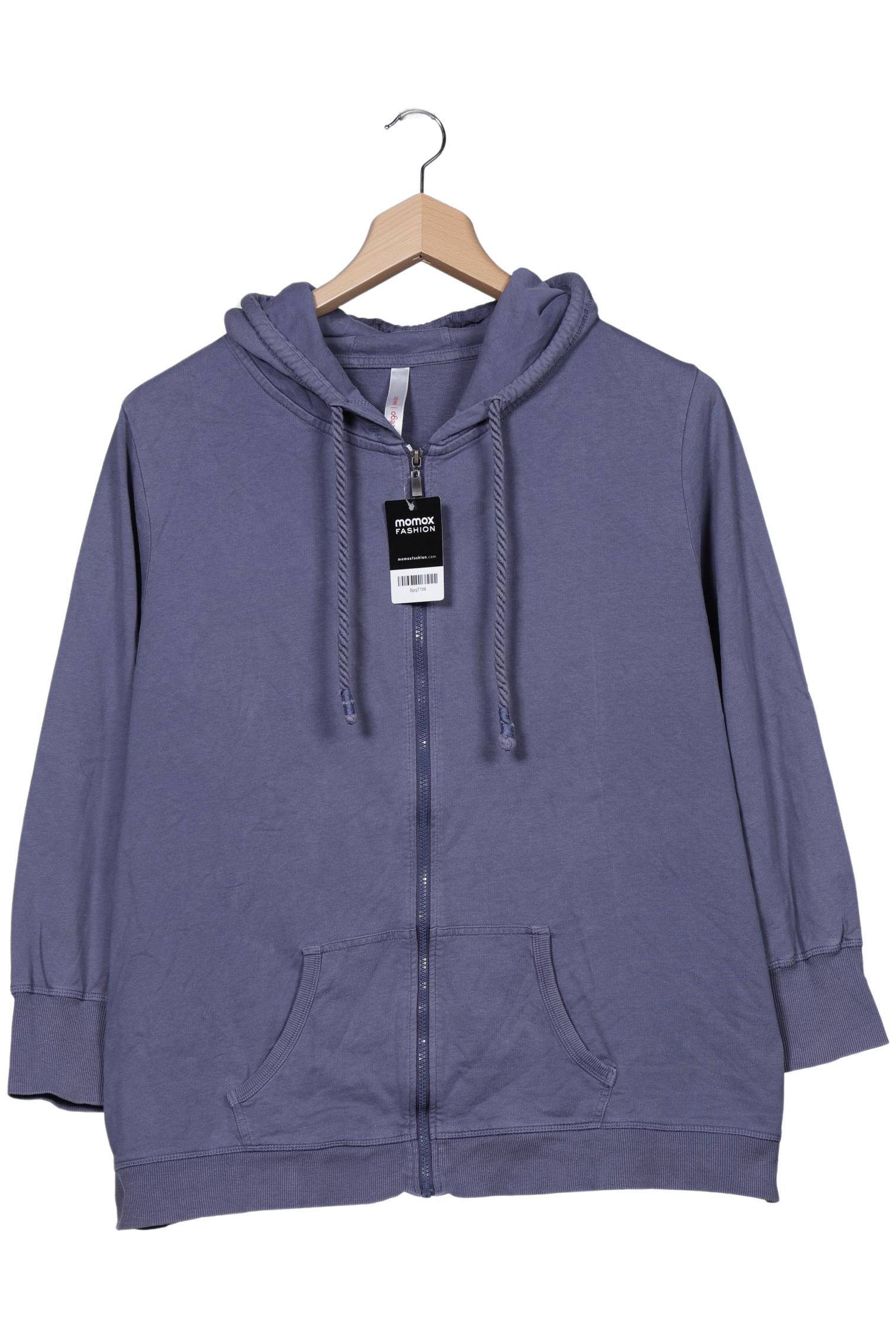 

sheego Damen Kapuzenpullover, marineblau, Gr. 52