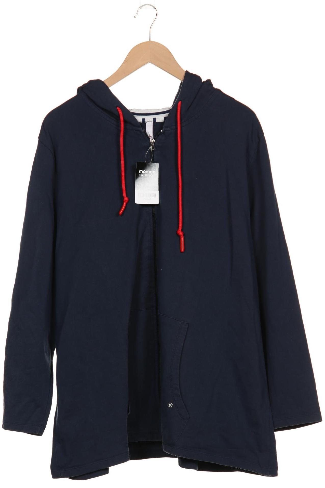 

sheego Damen Kapuzenpullover, marineblau, Gr. 52