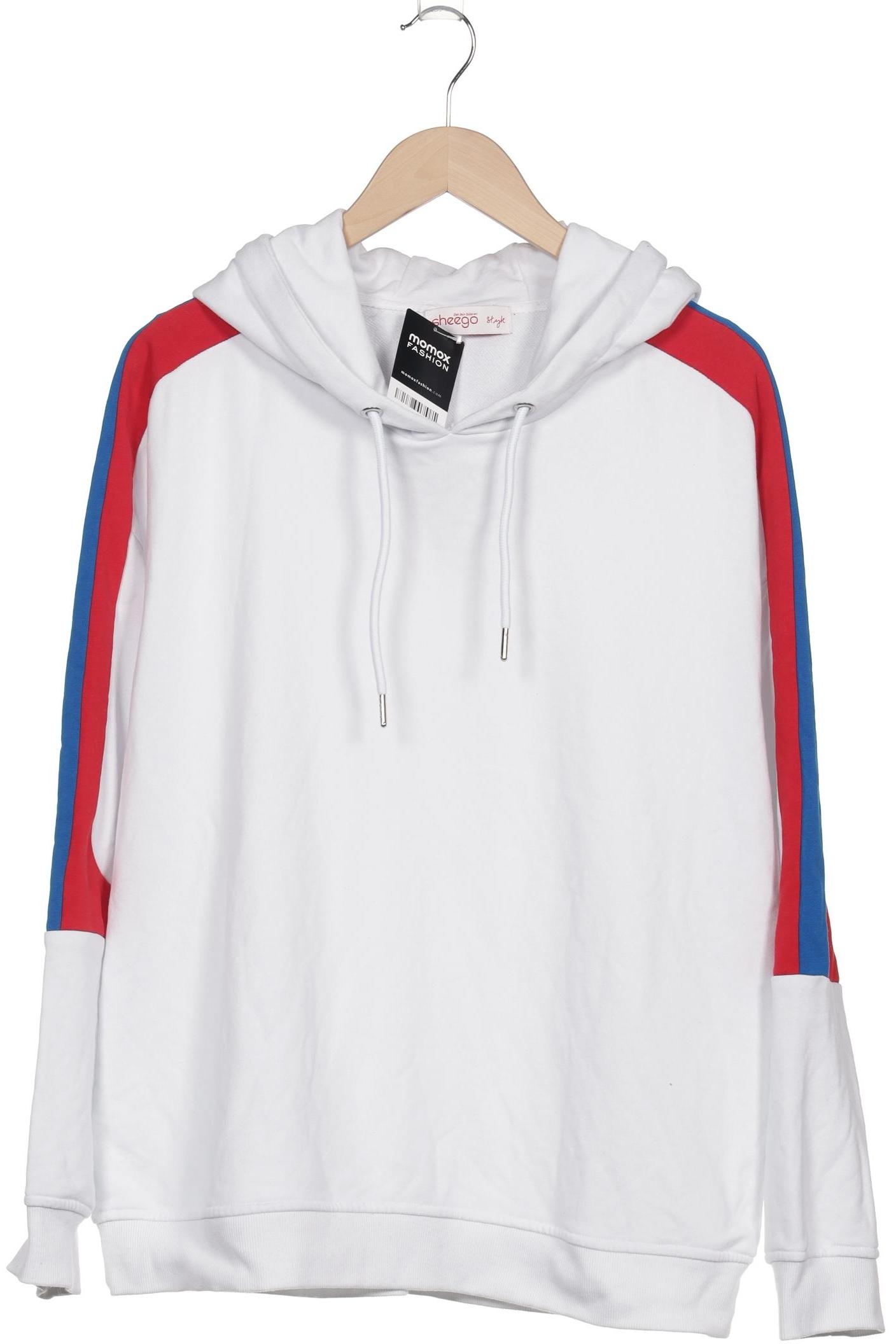 

sheego Damen Kapuzenpullover, silber, Gr. 46