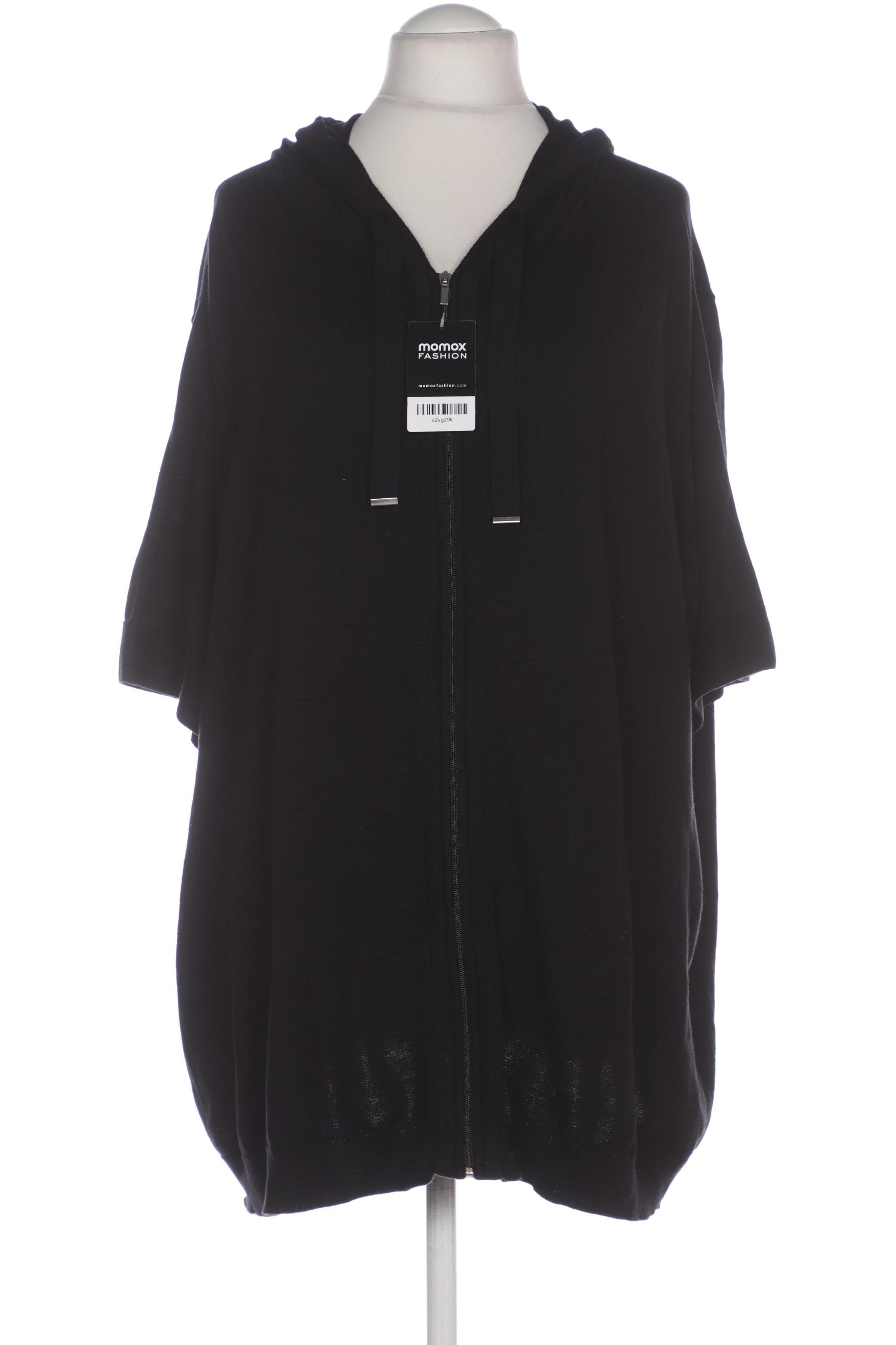 

sheego Damen Kapuzenpullover, schwarz, Gr. 60
