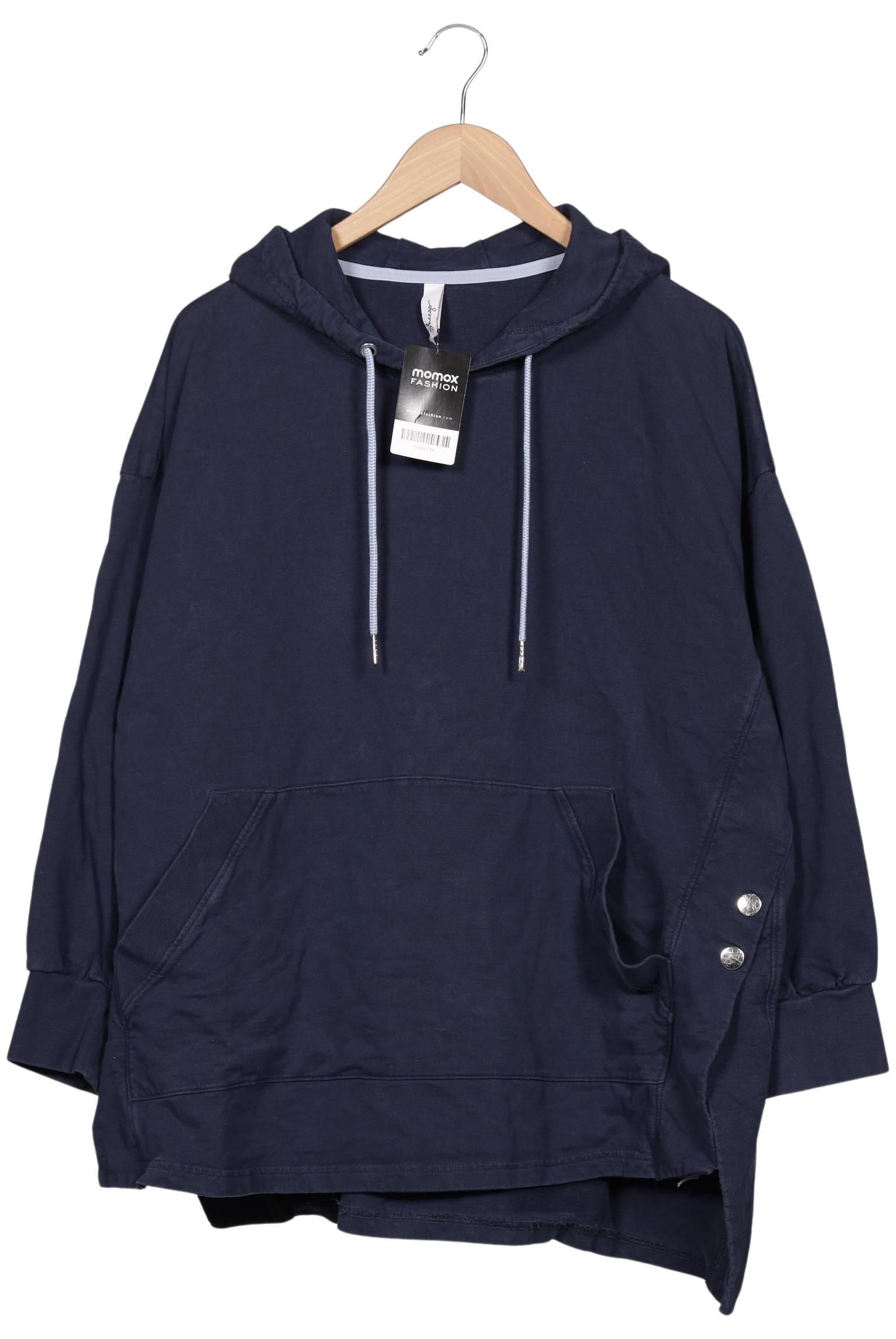 

sheego Damen Kapuzenpullover, marineblau, Gr. 48
