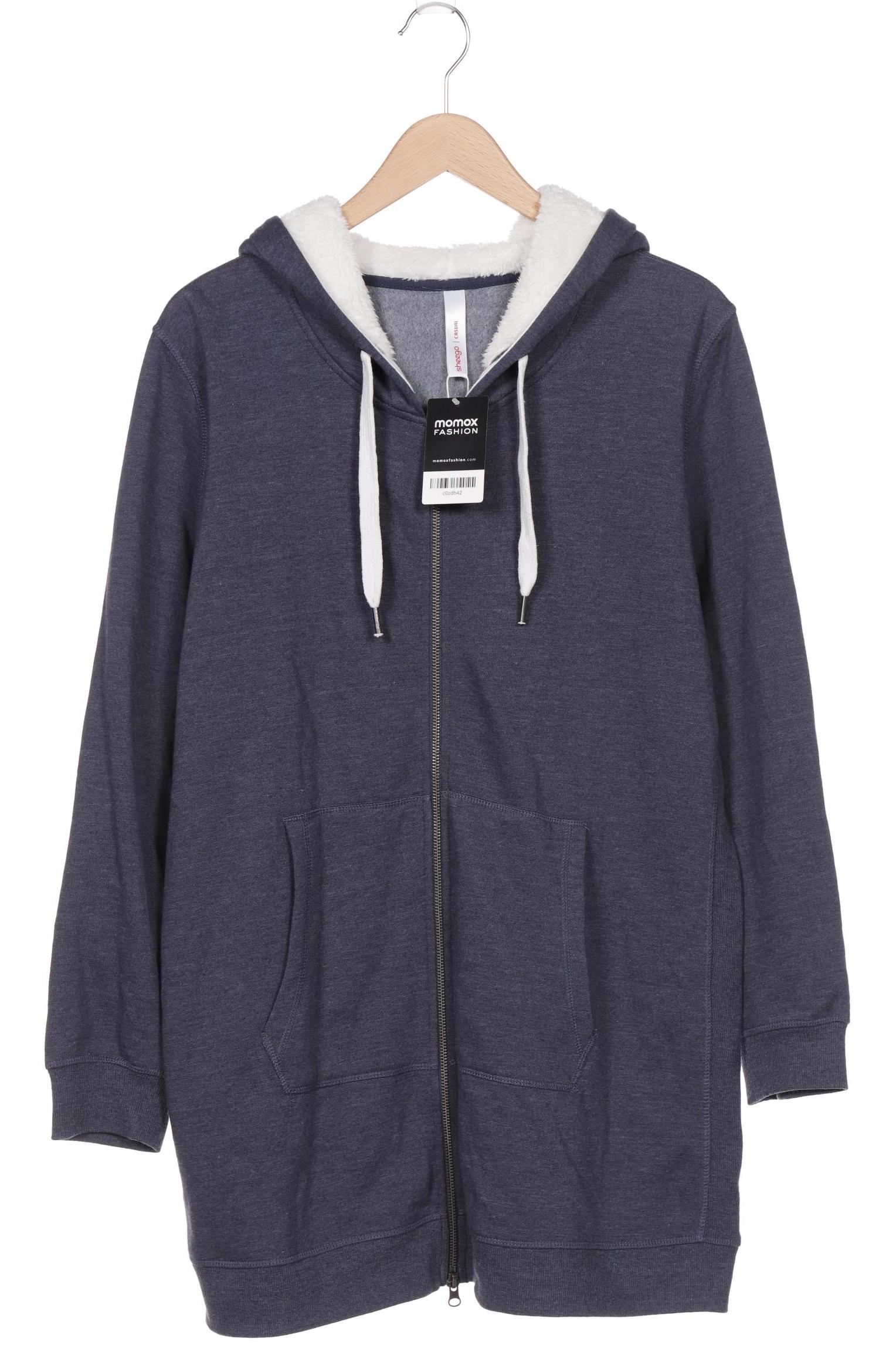 

sheego Damen Kapuzenpullover, marineblau