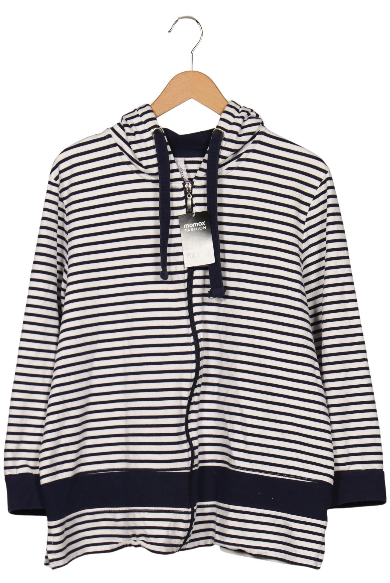 

sheego Damen Kapuzenpullover, marineblau, Gr. 44