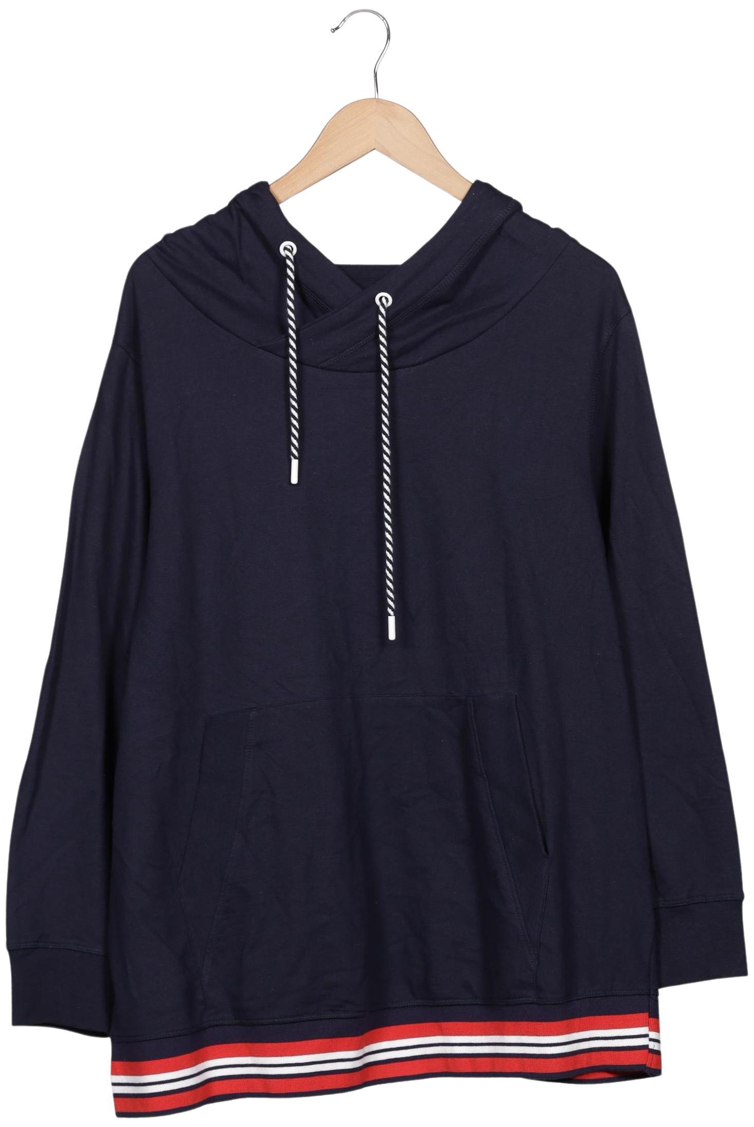 

sheego Damen Kapuzenpullover, marineblau, Gr. 48