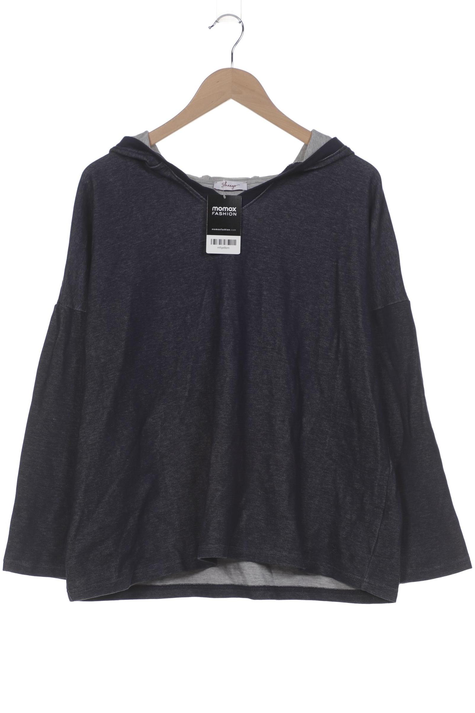 

sheego Damen Kapuzenpullover, marineblau, Gr. 48