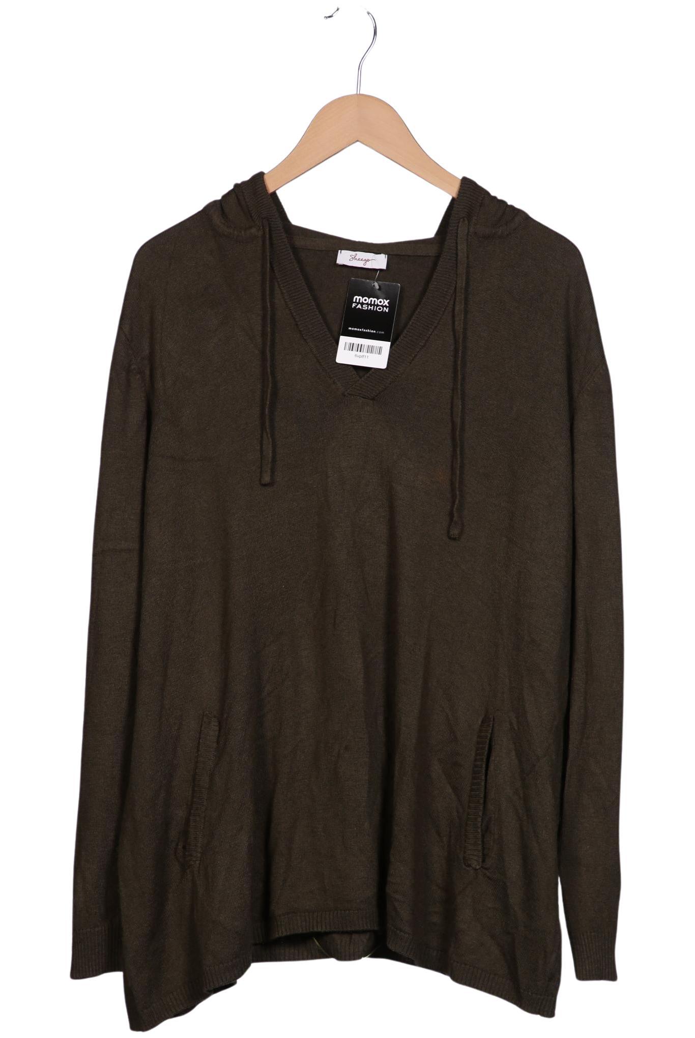 

sheego Damen Kapuzenpullover, grün, Gr. 48