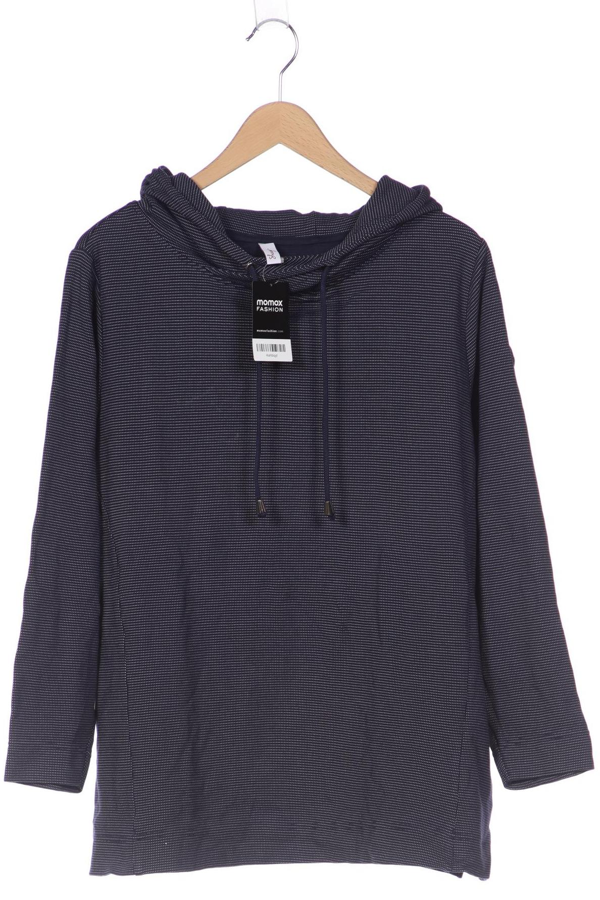 

sheego Damen Kapuzenpullover, marineblau, Gr. 48
