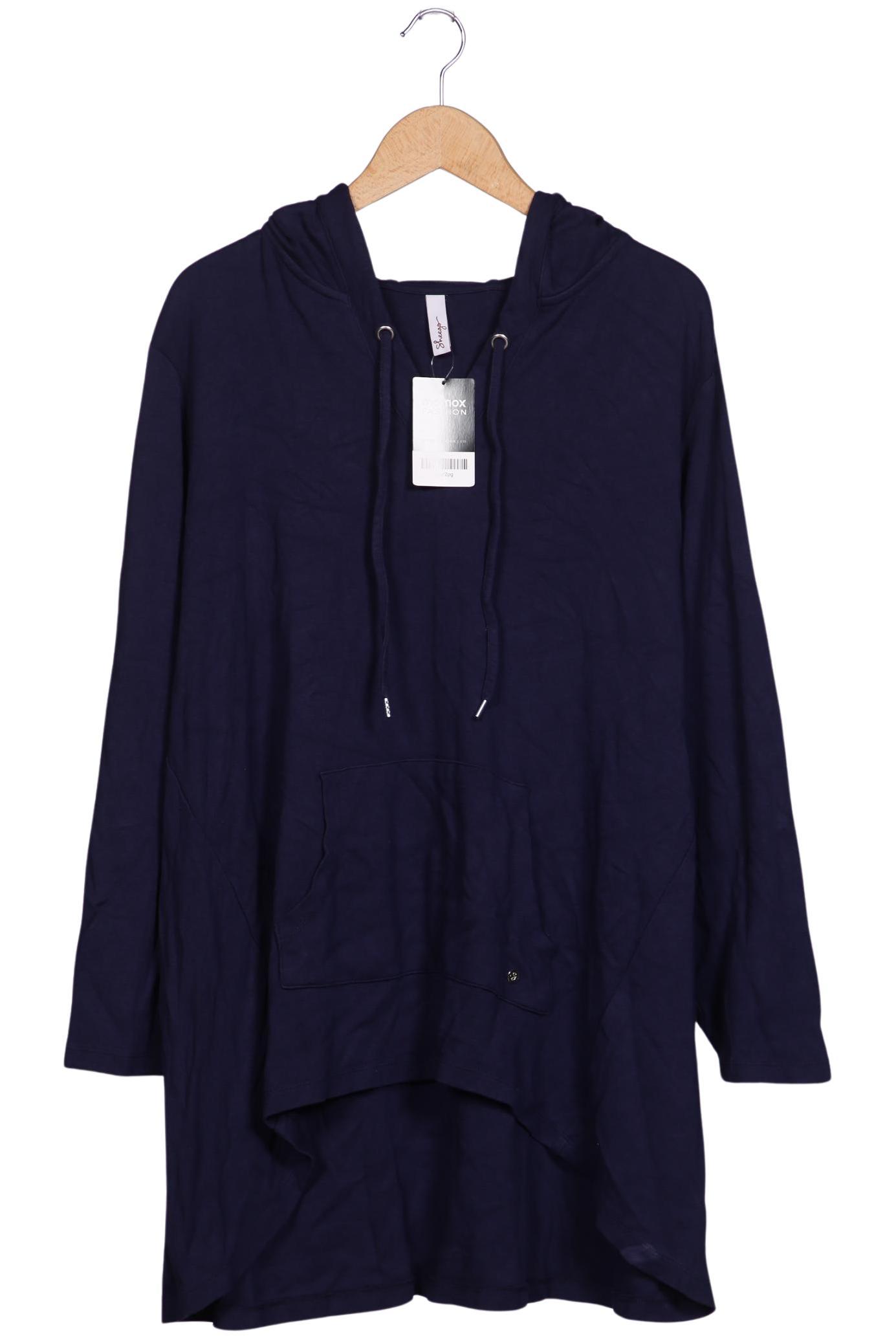 

sheego Damen Kapuzenpullover, marineblau, Gr. 48
