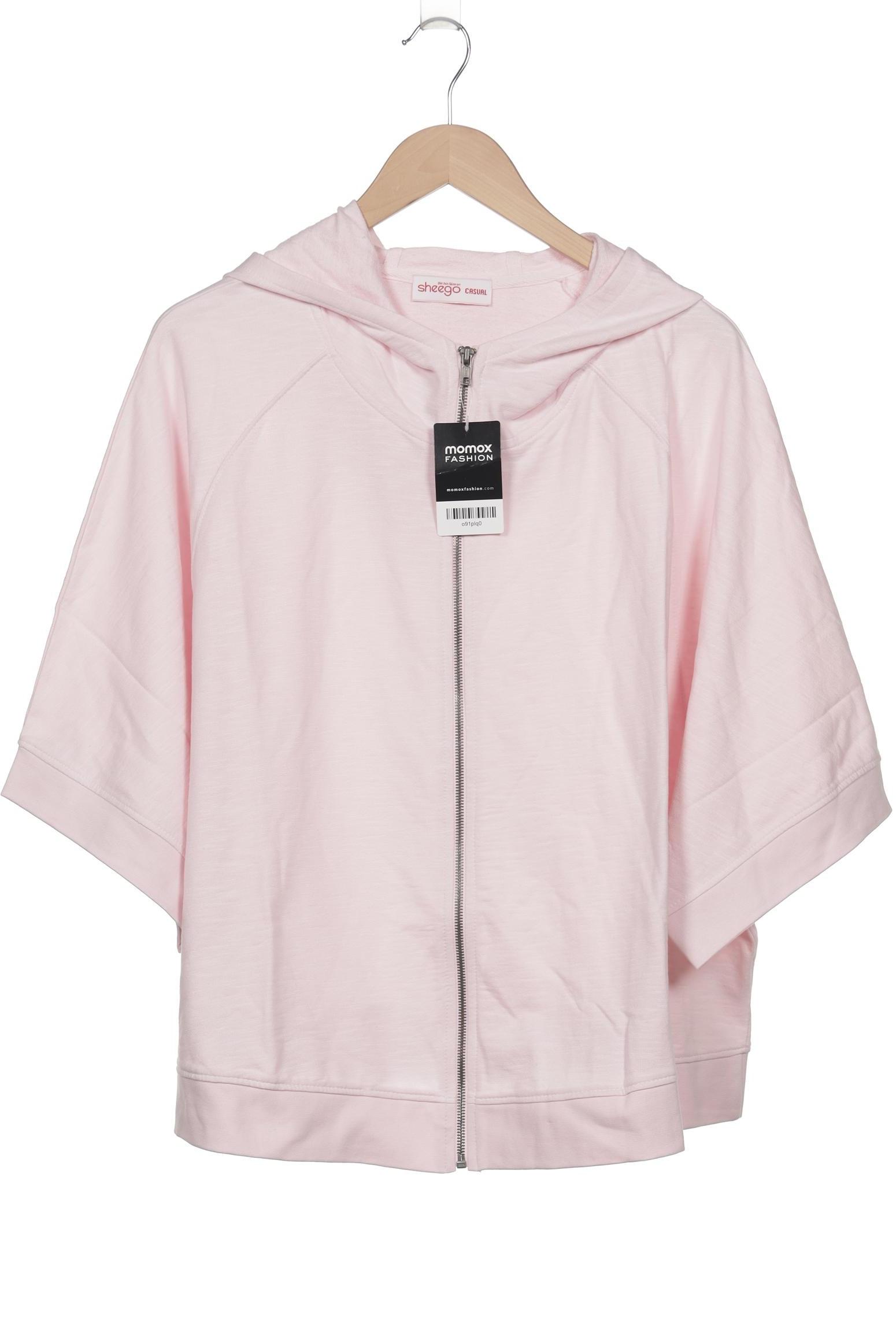 

sheego Damen Kapuzenpullover, pink, Gr. 48
