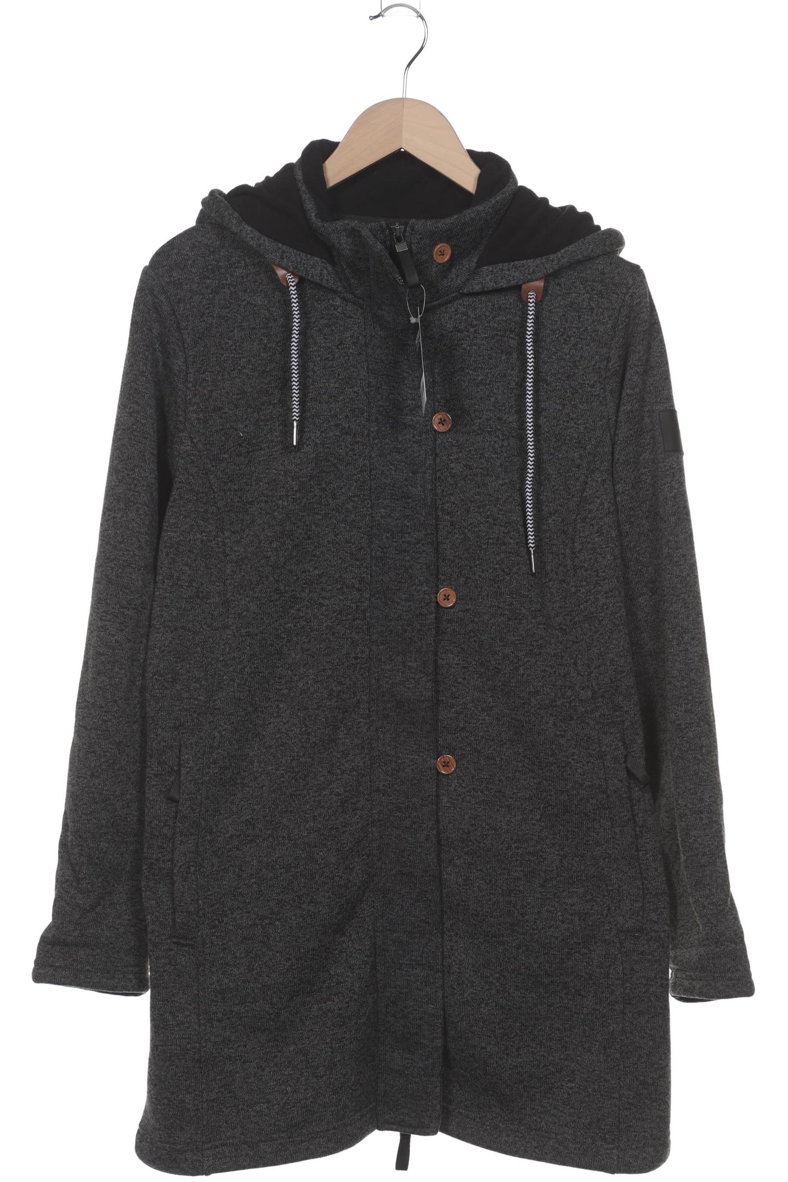 

sheego Damen Kapuzenpullover, grau, Gr. 44