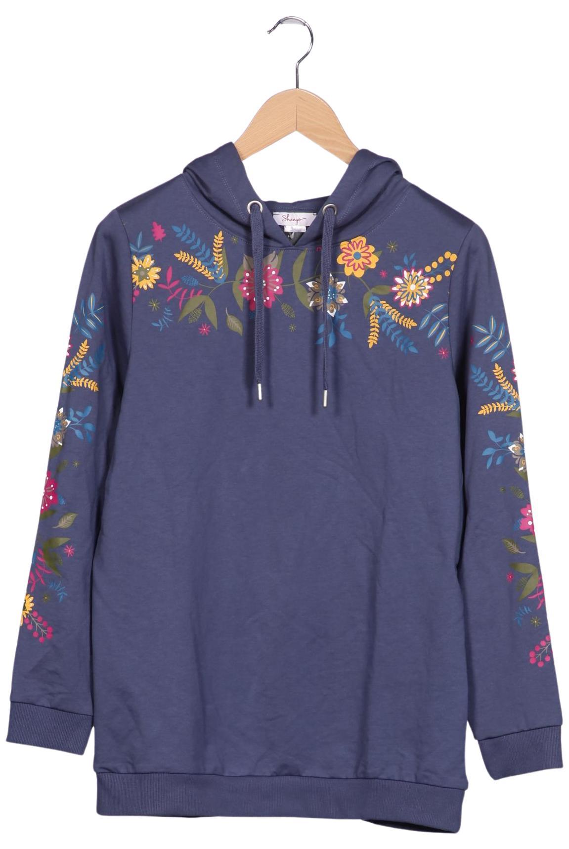 

sheego Damen Kapuzenpullover, marineblau, Gr. 40