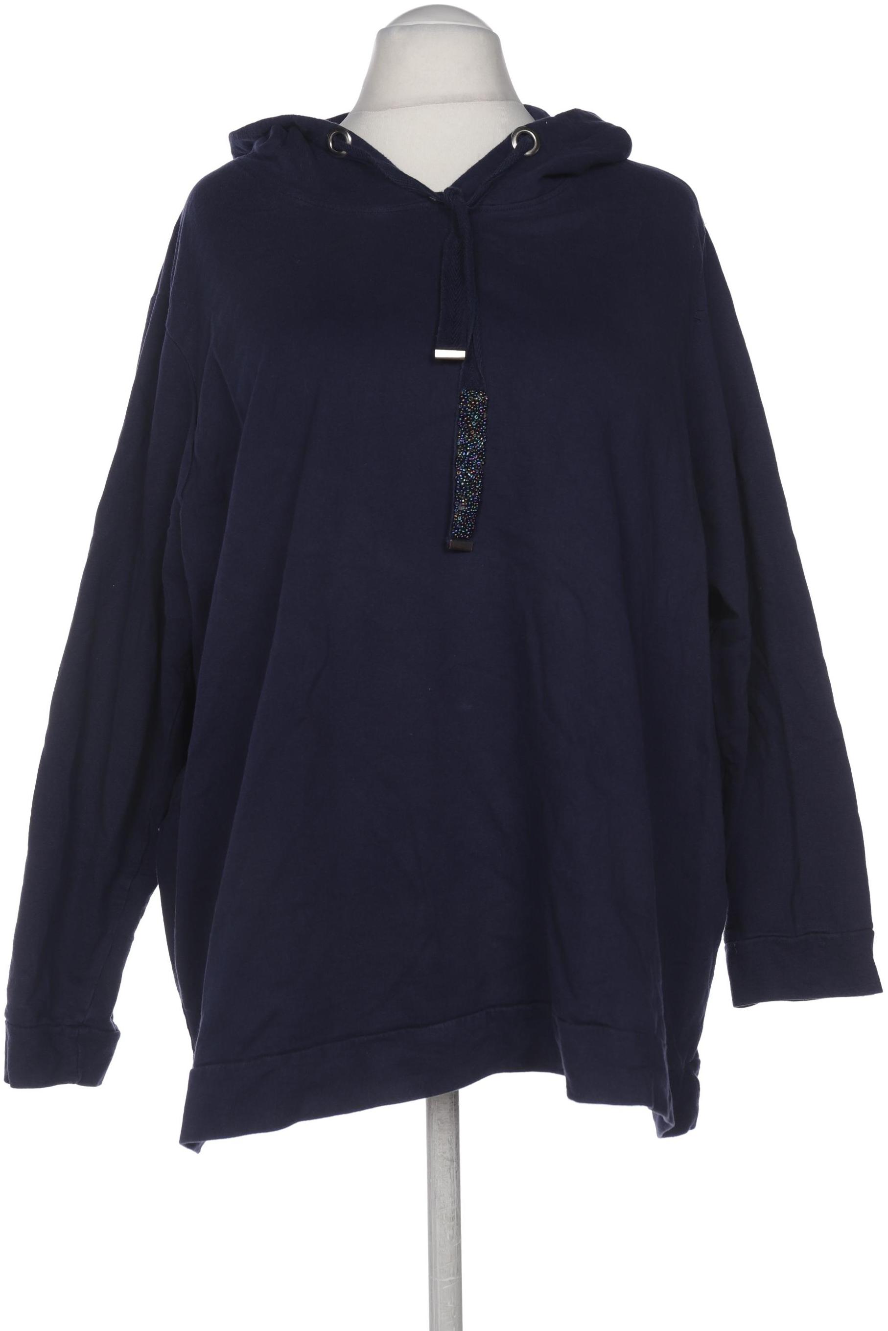

sheego Damen Kapuzenpullover, marineblau