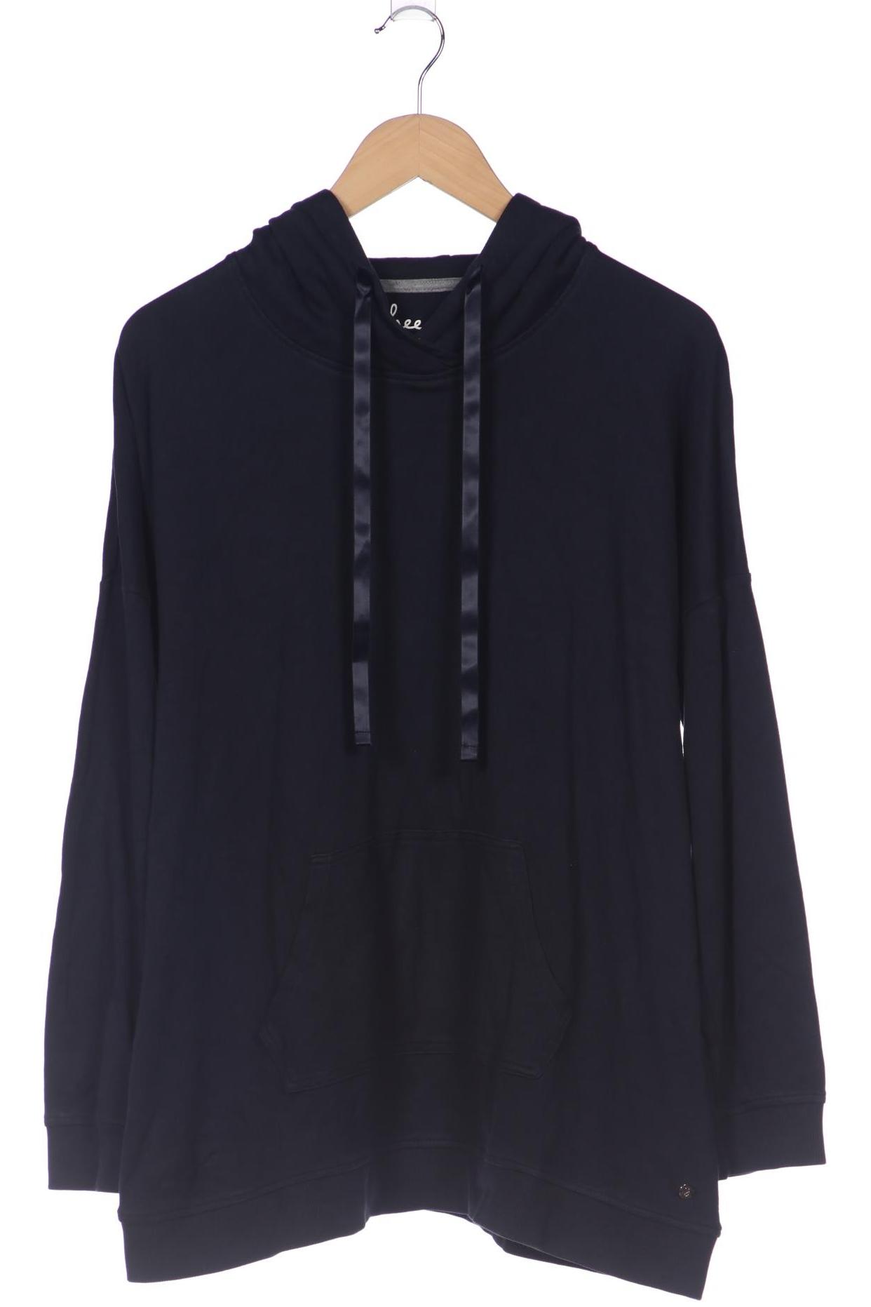 

sheego Damen Kapuzenpullover, marineblau, Gr. 44