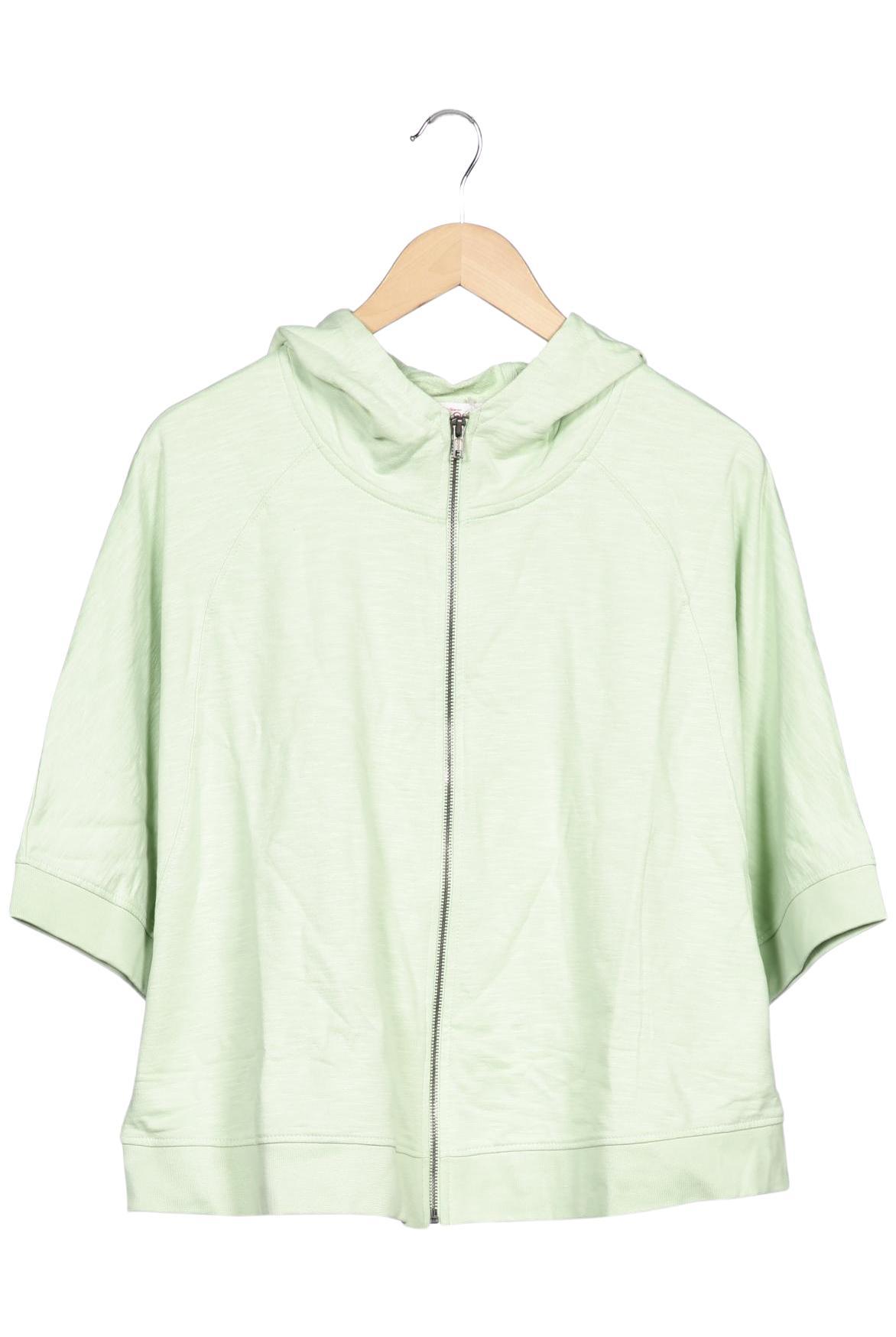 

sheego Damen Kapuzenpullover, hellgrün, Gr. 44