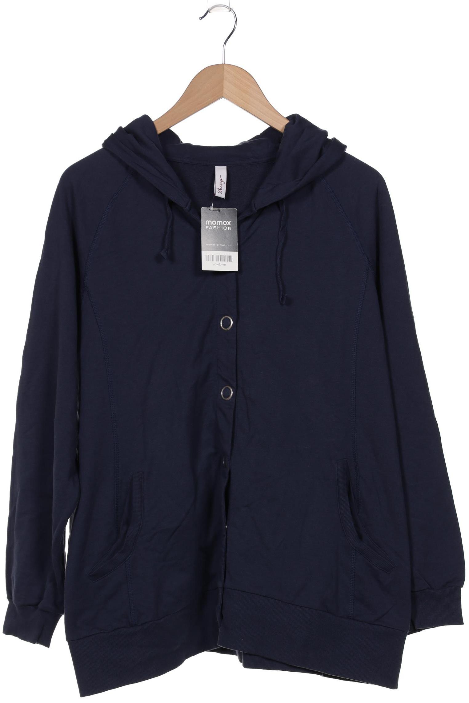 

sheego Damen Kapuzenpullover, marineblau, Gr. 48