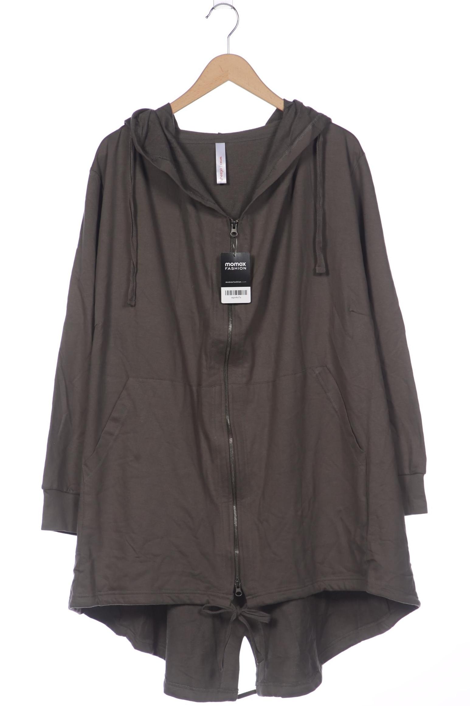 

sheego Damen Kapuzenpullover, grau, Gr. 48