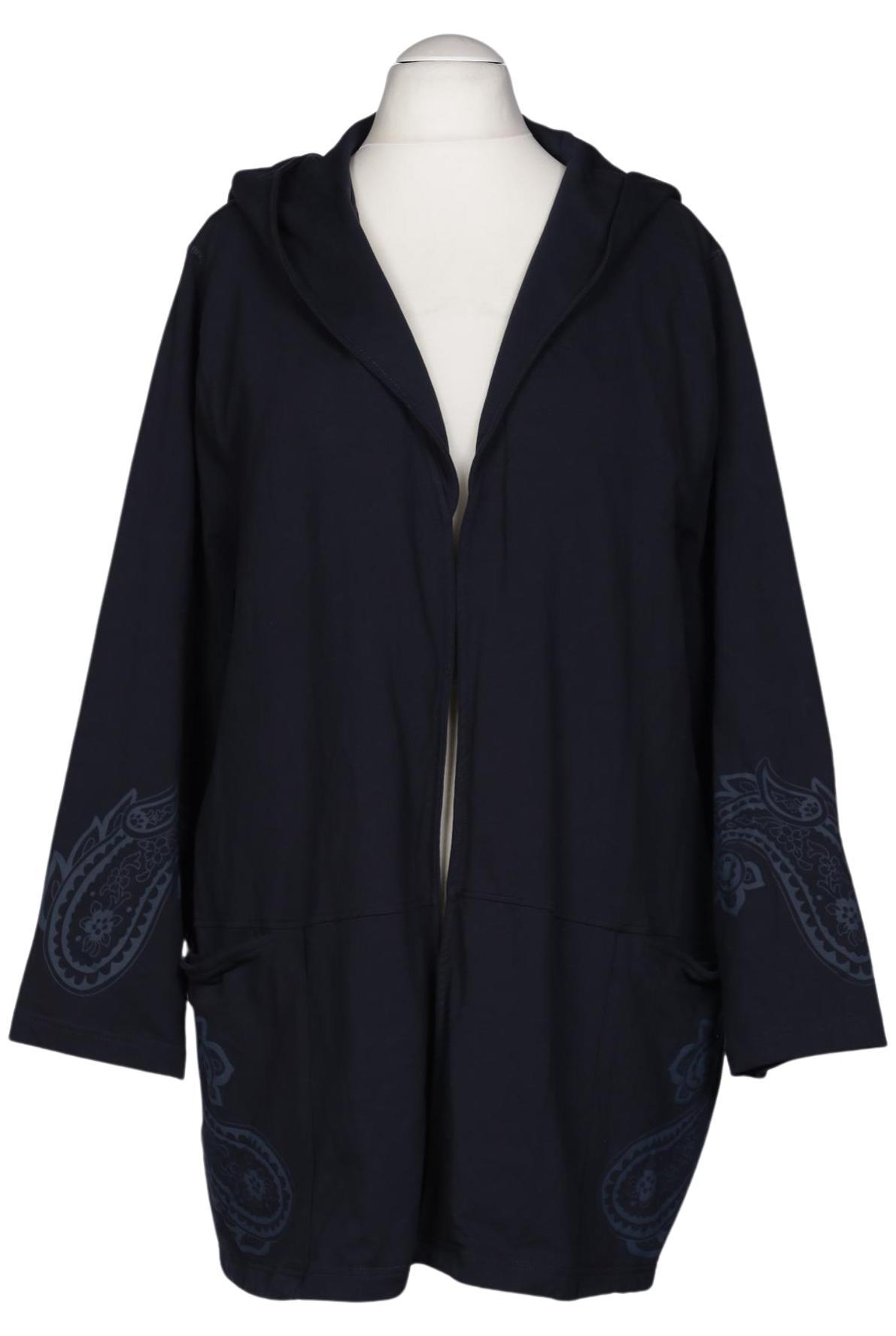 

sheego Damen Kapuzenpullover, marineblau, Gr. 56