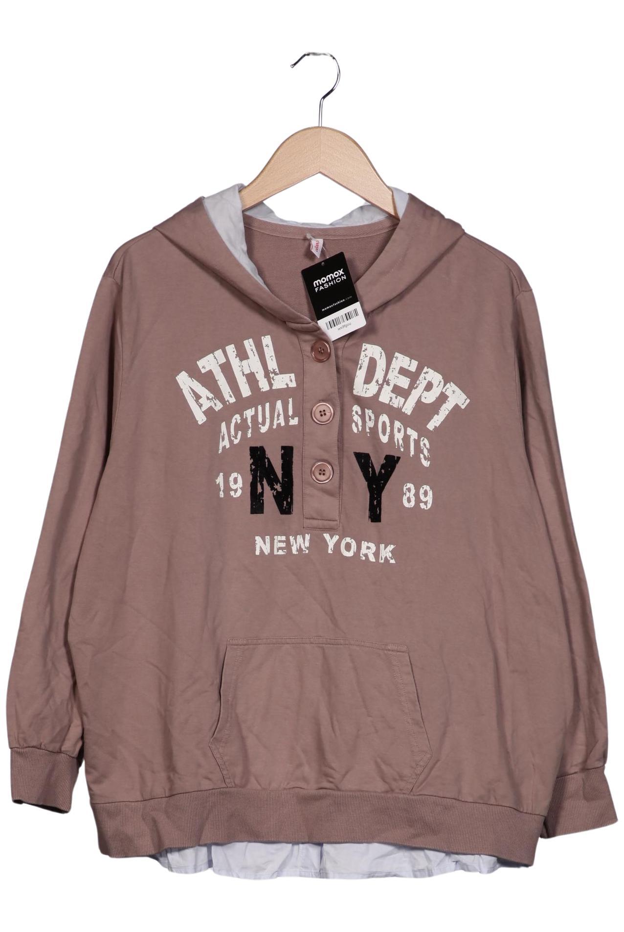 

sheego Damen Kapuzenpullover, beige, Gr. 48