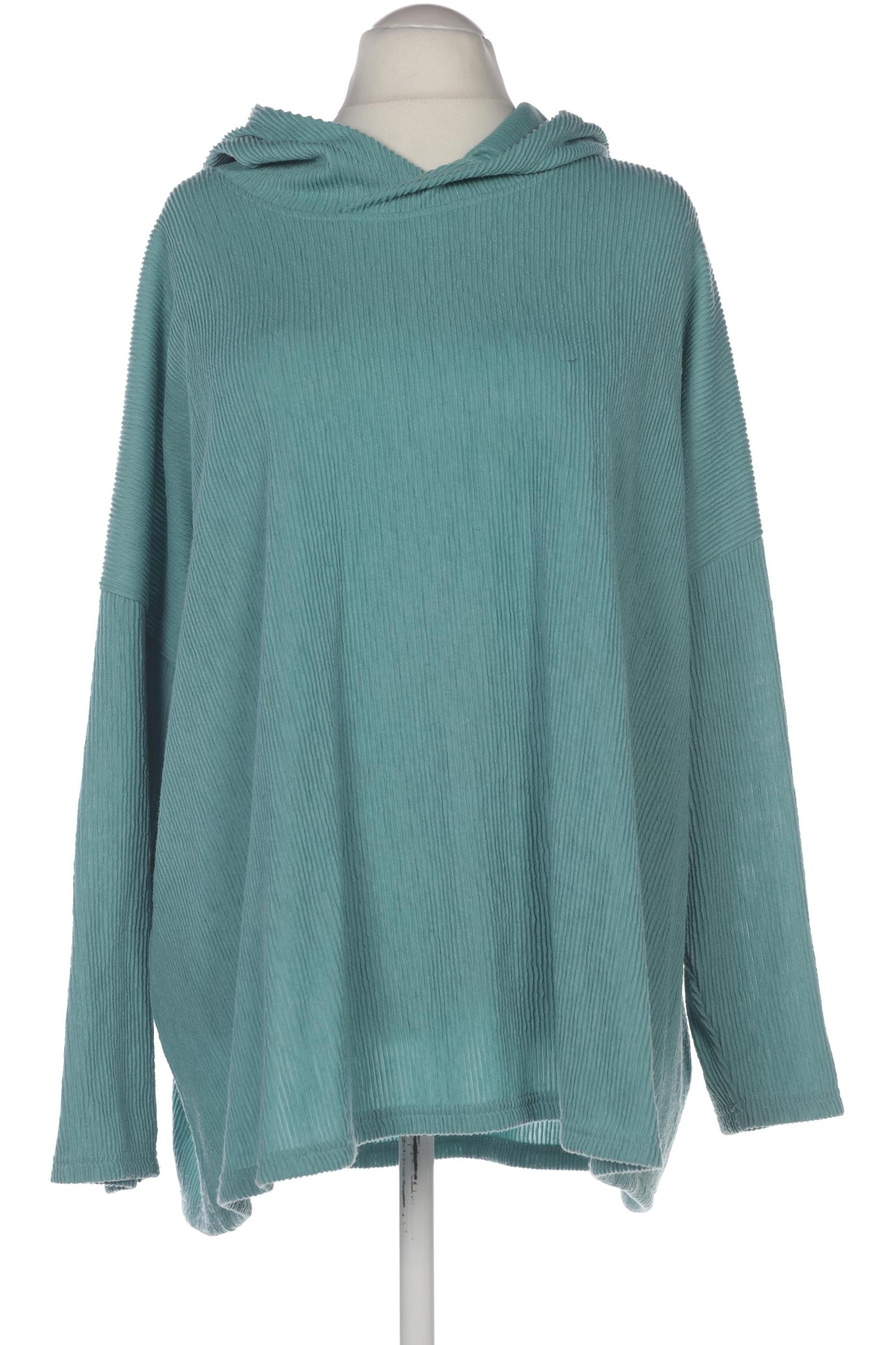 

sheego Damen Kapuzenpullover, türkis, Gr. 56