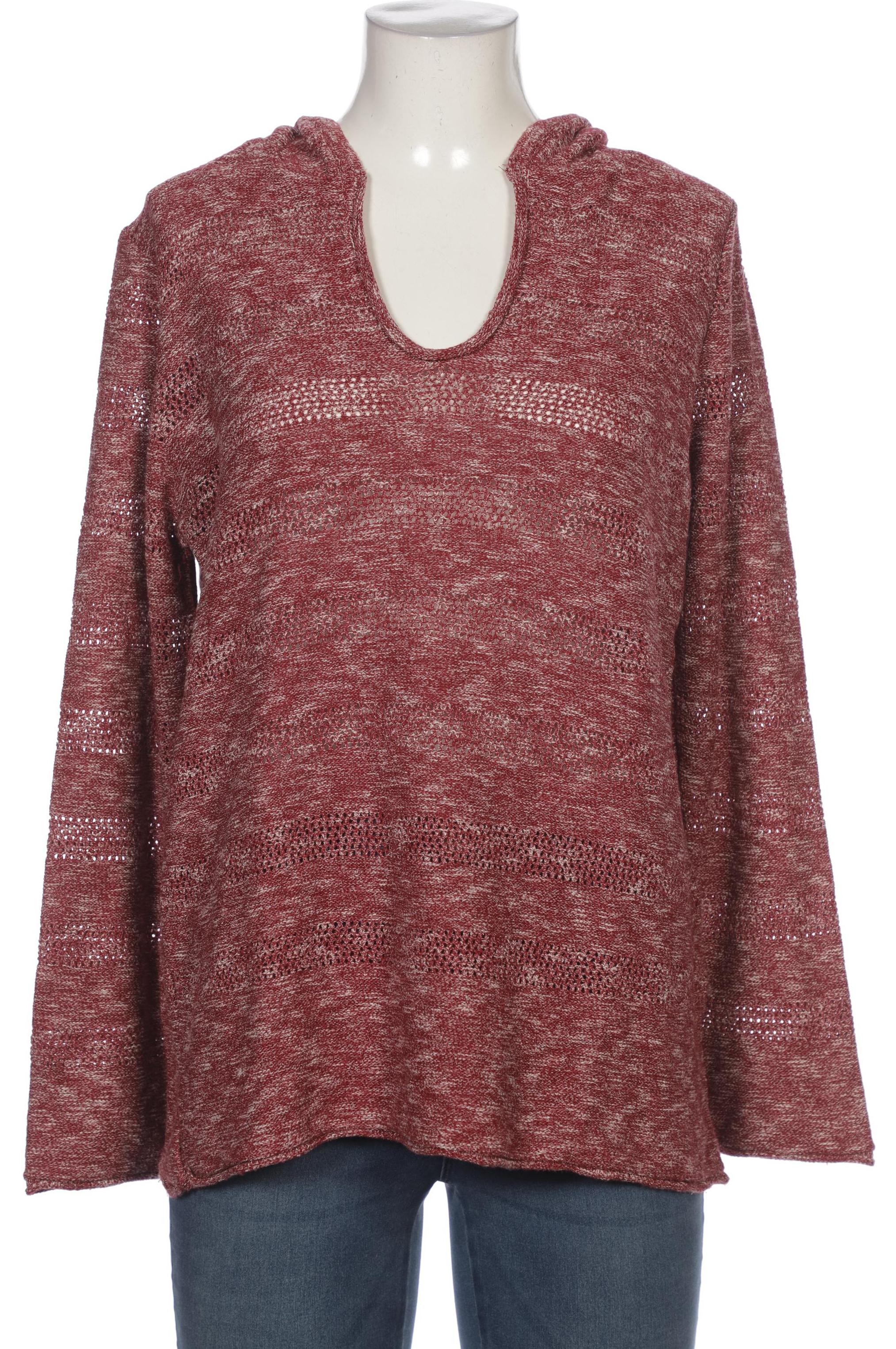 

sheego Damen Kapuzenpullover, bordeaux, Gr. 40