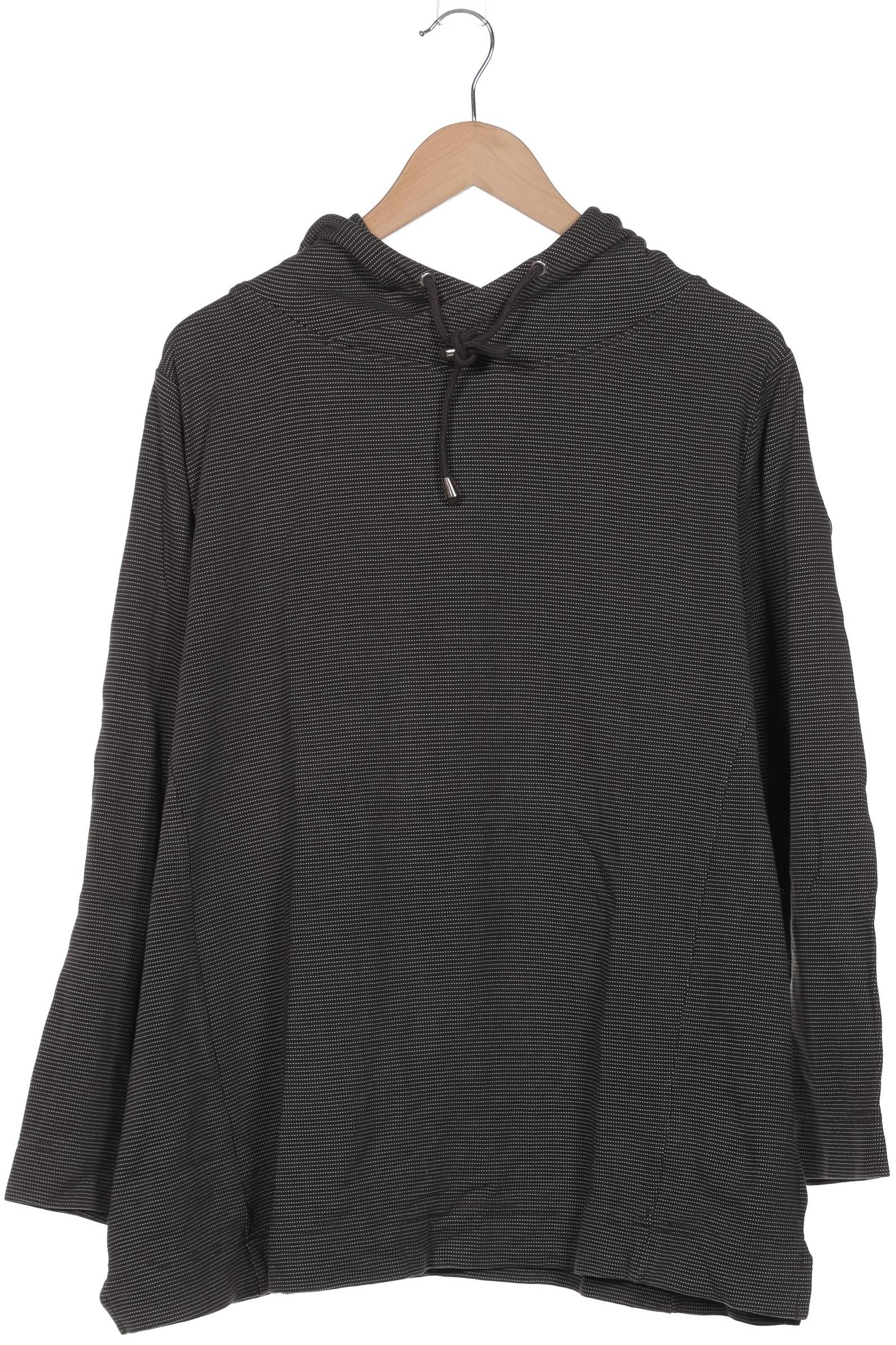 

sheego Damen Kapuzenpullover, grau, Gr. 48