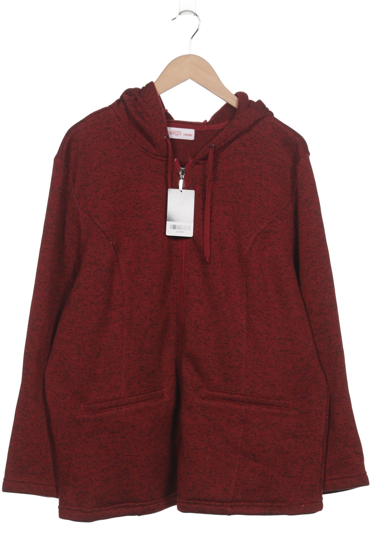 

sheego Damen Kapuzenpullover, rot, Gr. 48