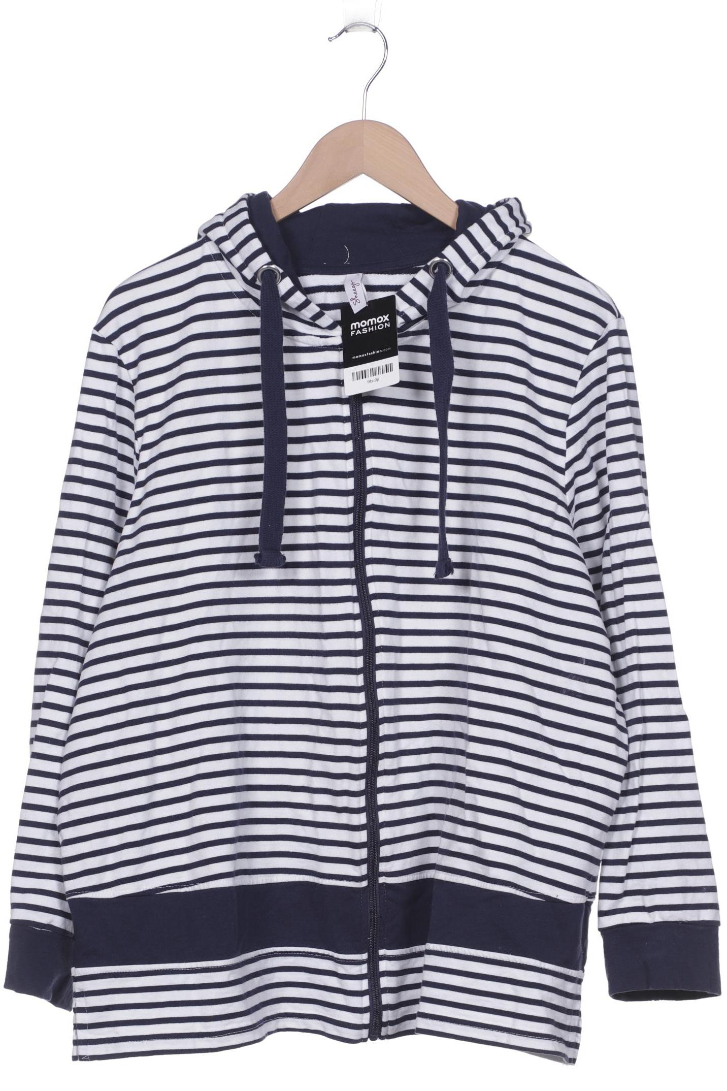 

sheego Damen Kapuzenpullover, marineblau, Gr. 44