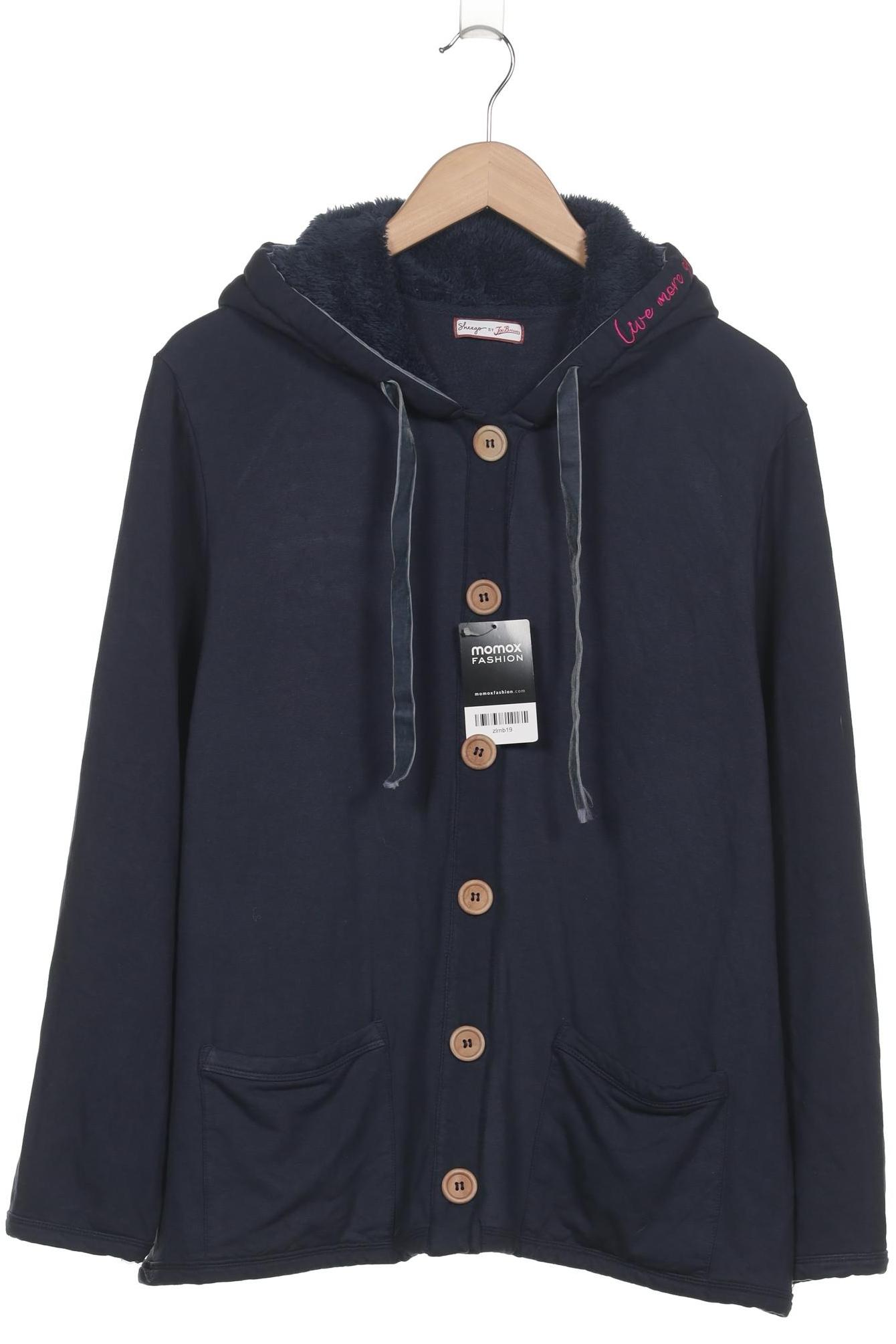 

sheego Damen Kapuzenpullover, marineblau, Gr. 46