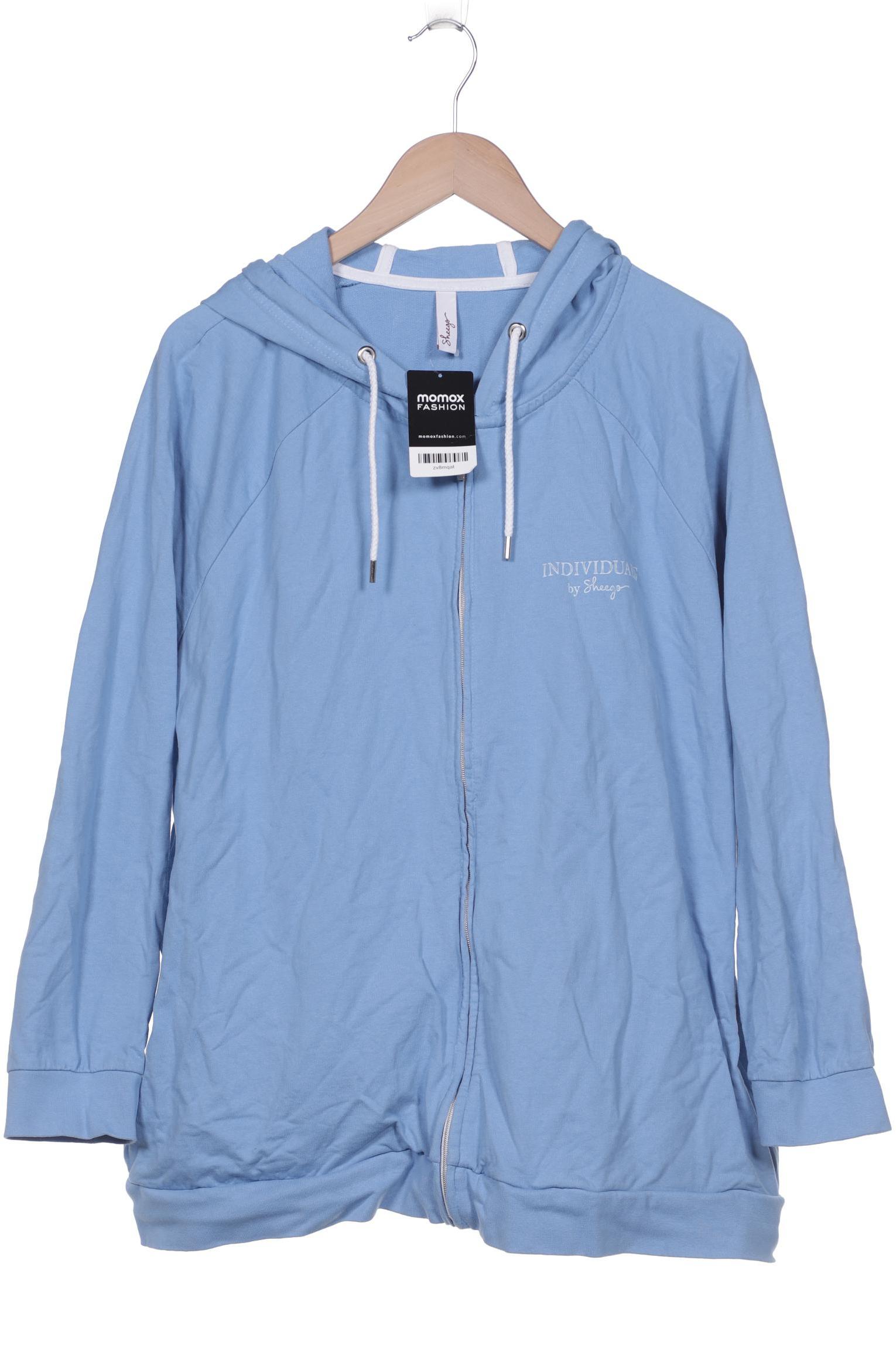 

sheego Damen Kapuzenpullover, blau, Gr. 52