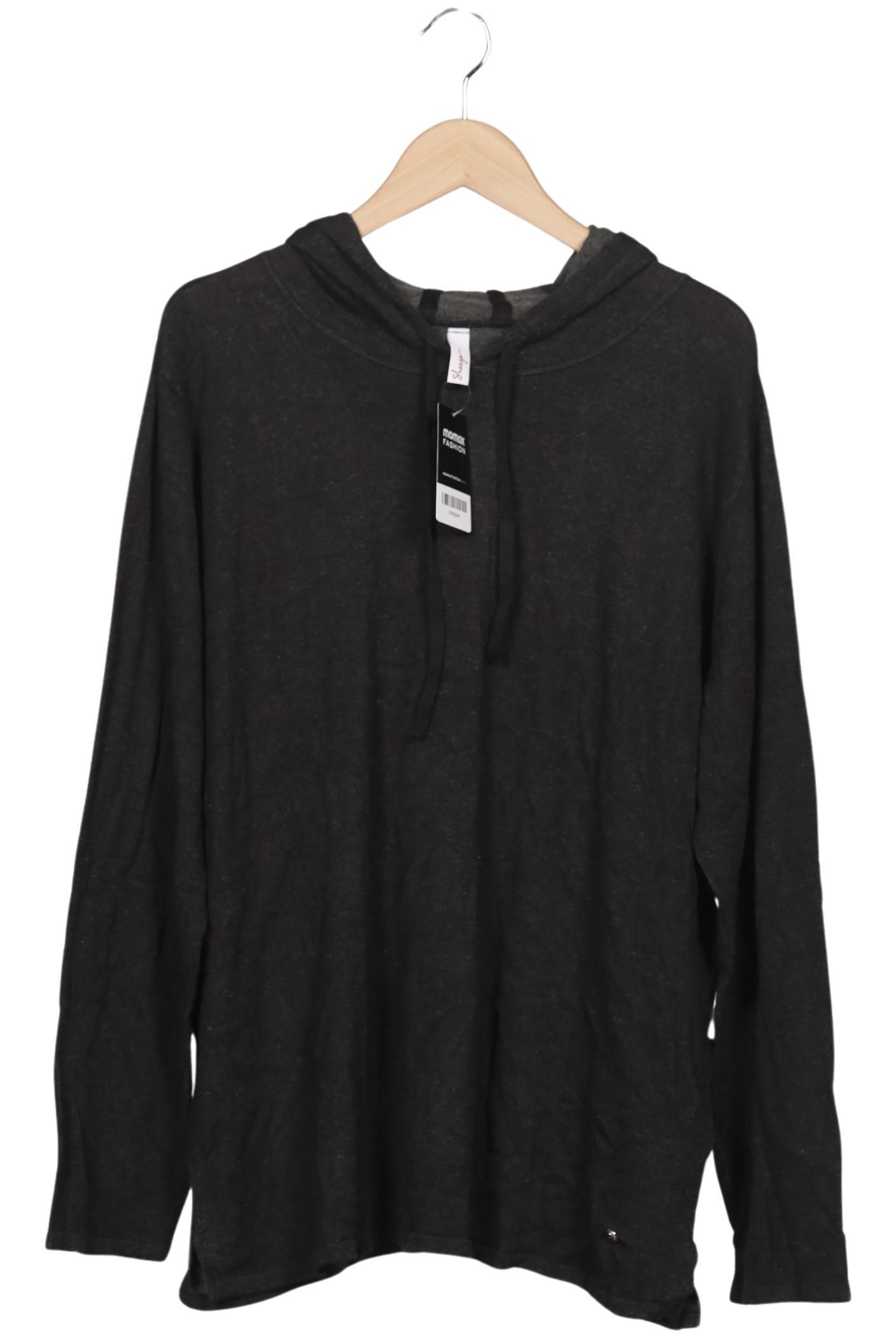 

sheego Damen Kapuzenpullover, grau, Gr. 48