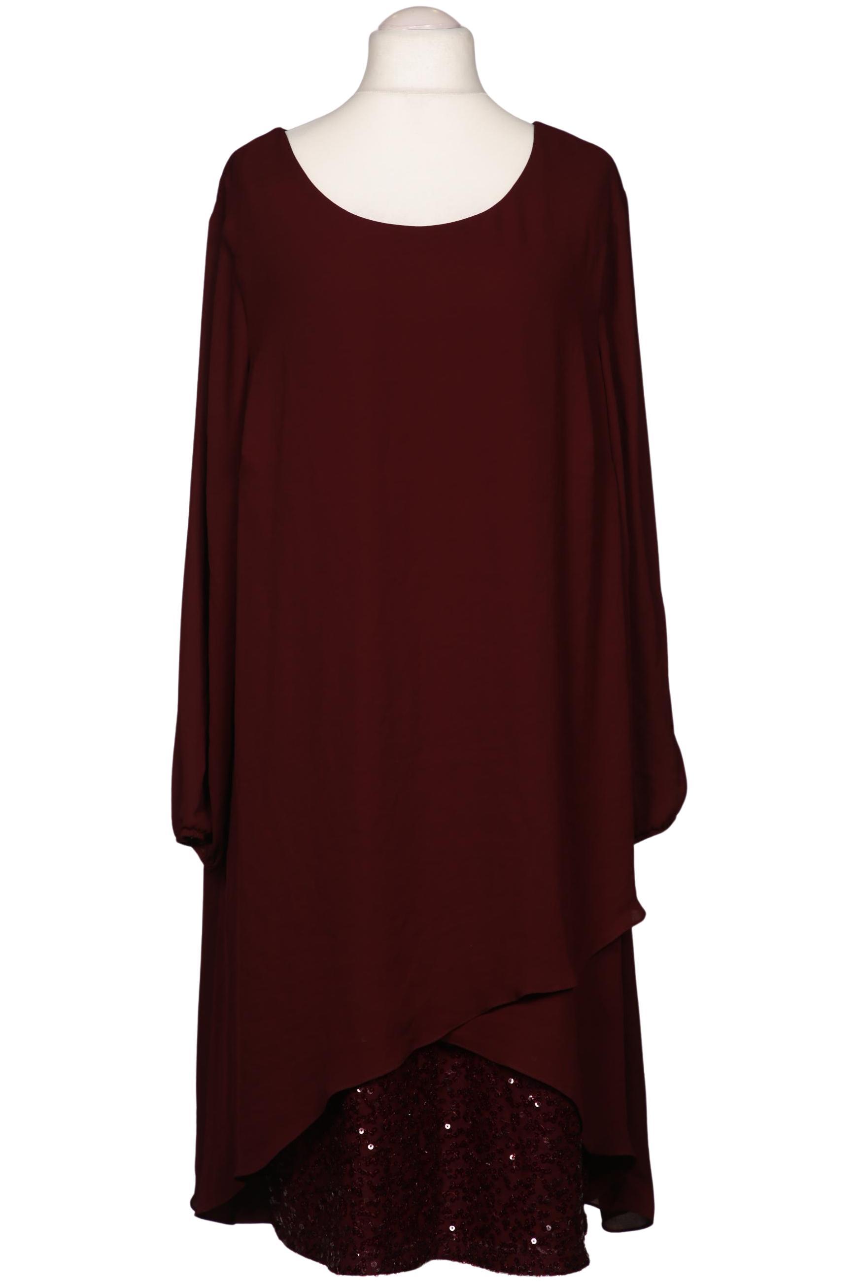 

sheego Damen Kleid, bordeaux, Gr. 52