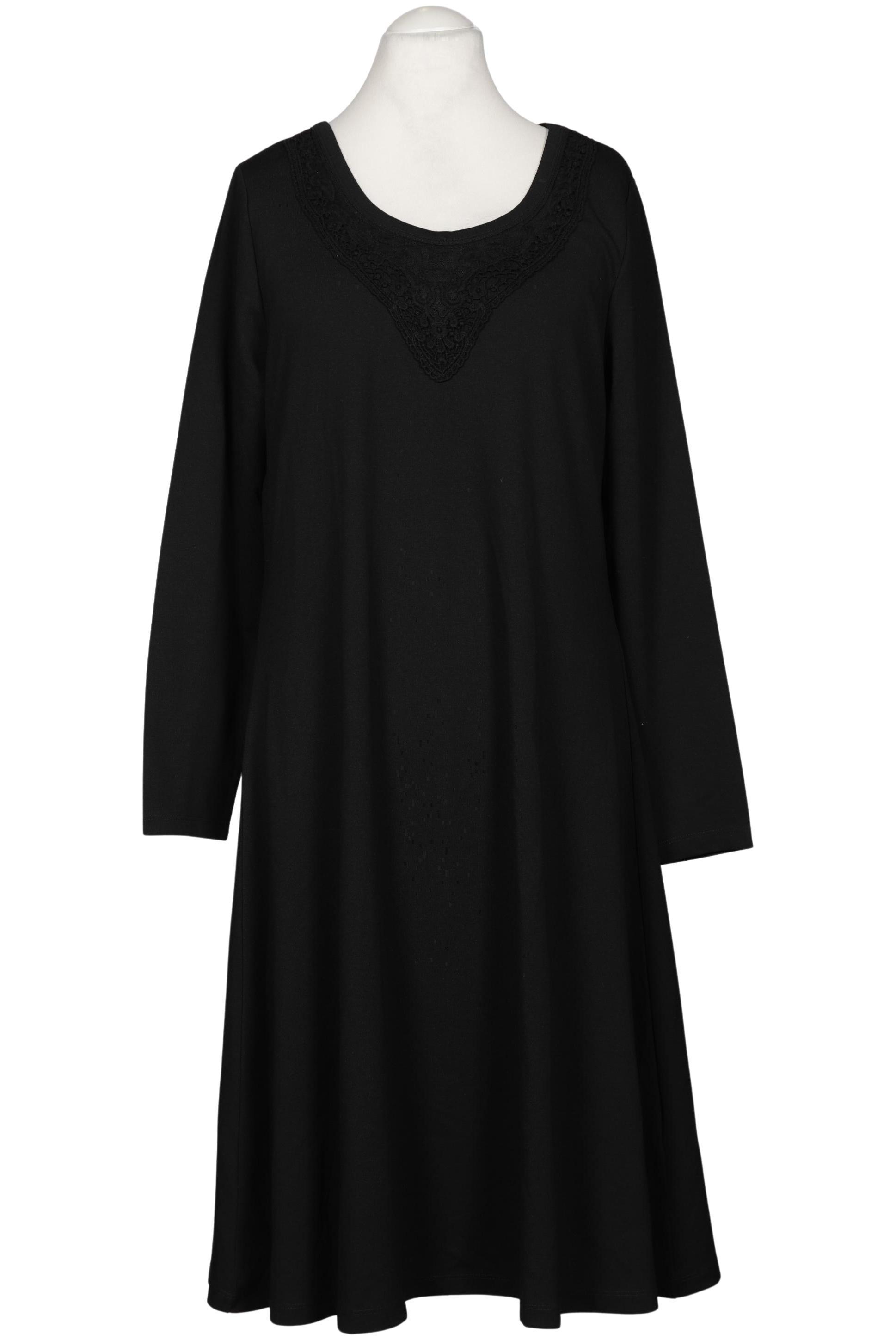 

sheego Damen Kleid, schwarz, Gr. 46