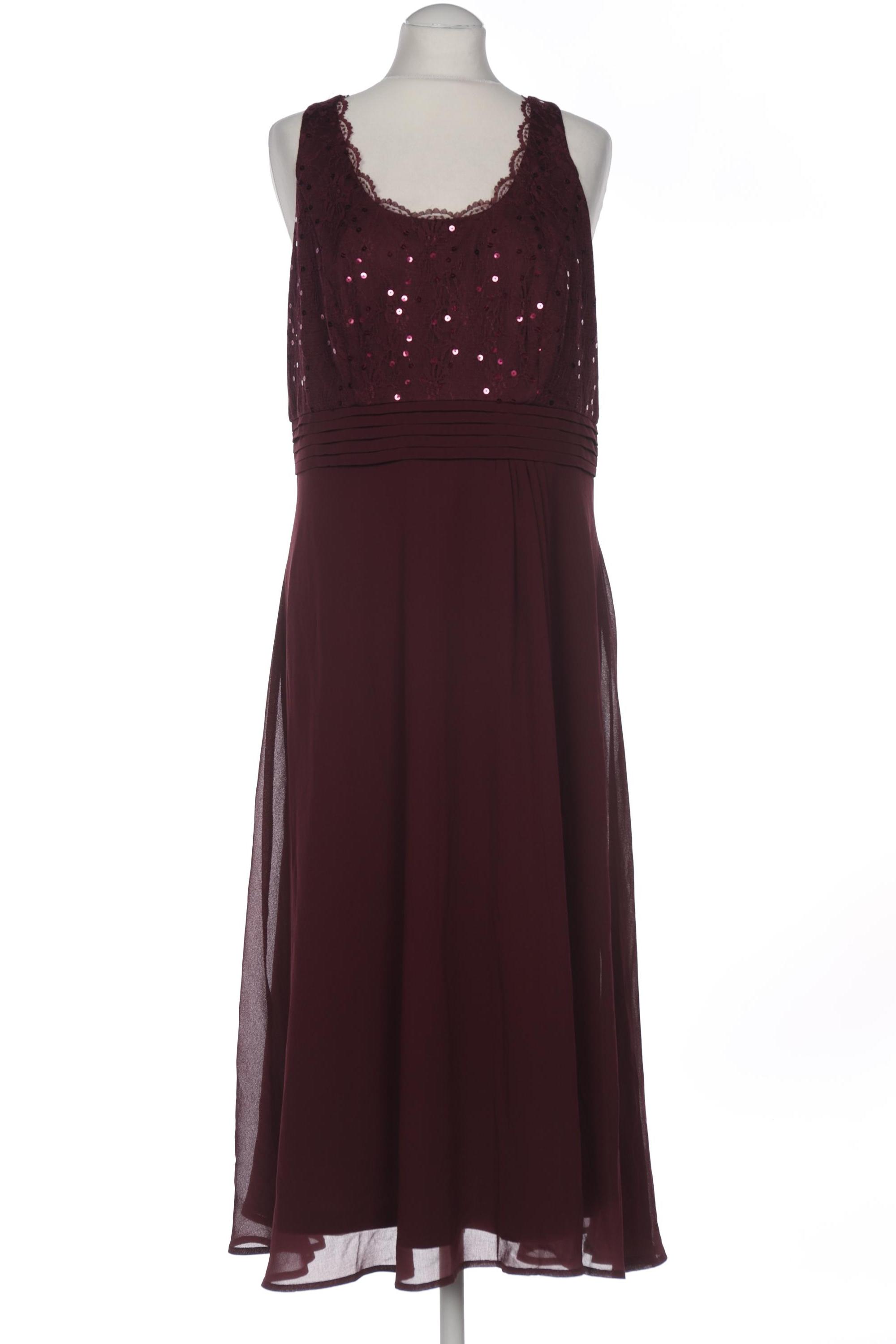 

sheego Damen Kleid, bordeaux, Gr. 44