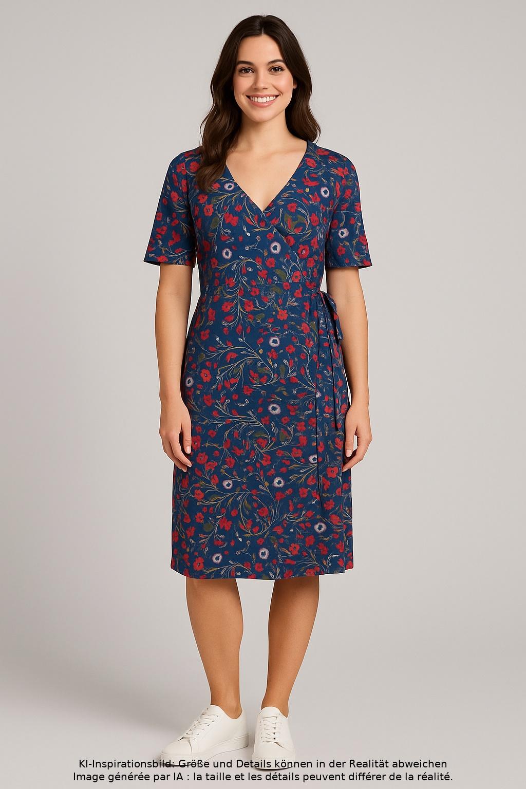 

sheego Damen Kleid, blau, Gr. 44