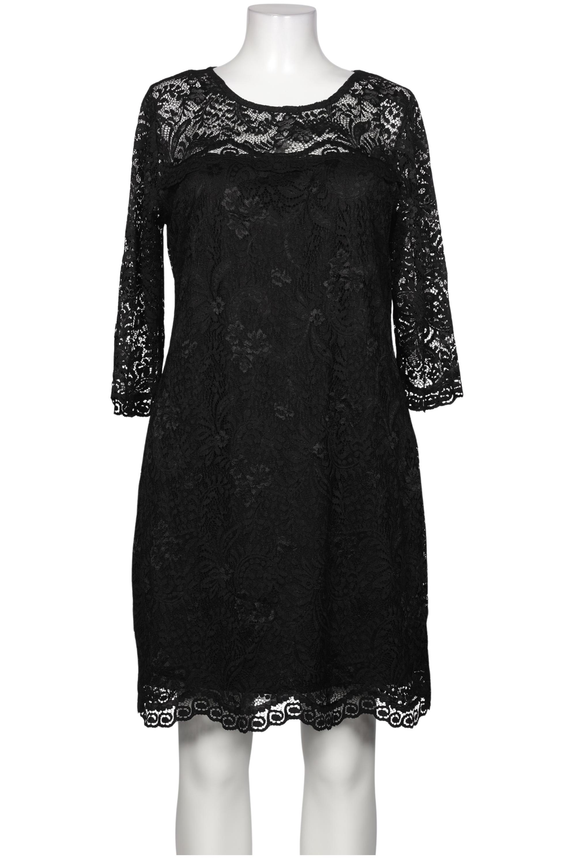 

sheego Damen Kleid, schwarz, Gr. 46