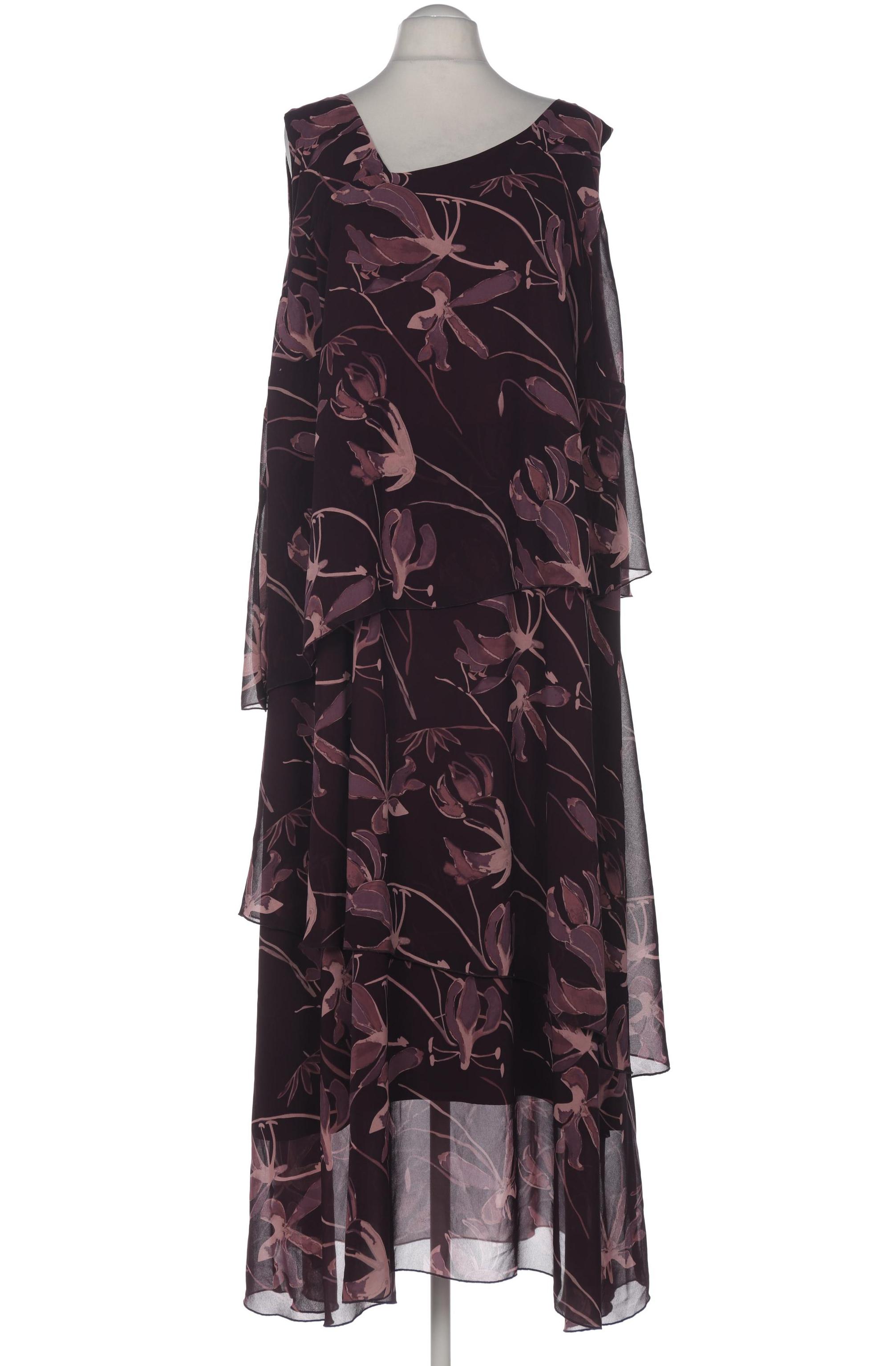 

sheego Damen Kleid, bordeaux, Gr. 58