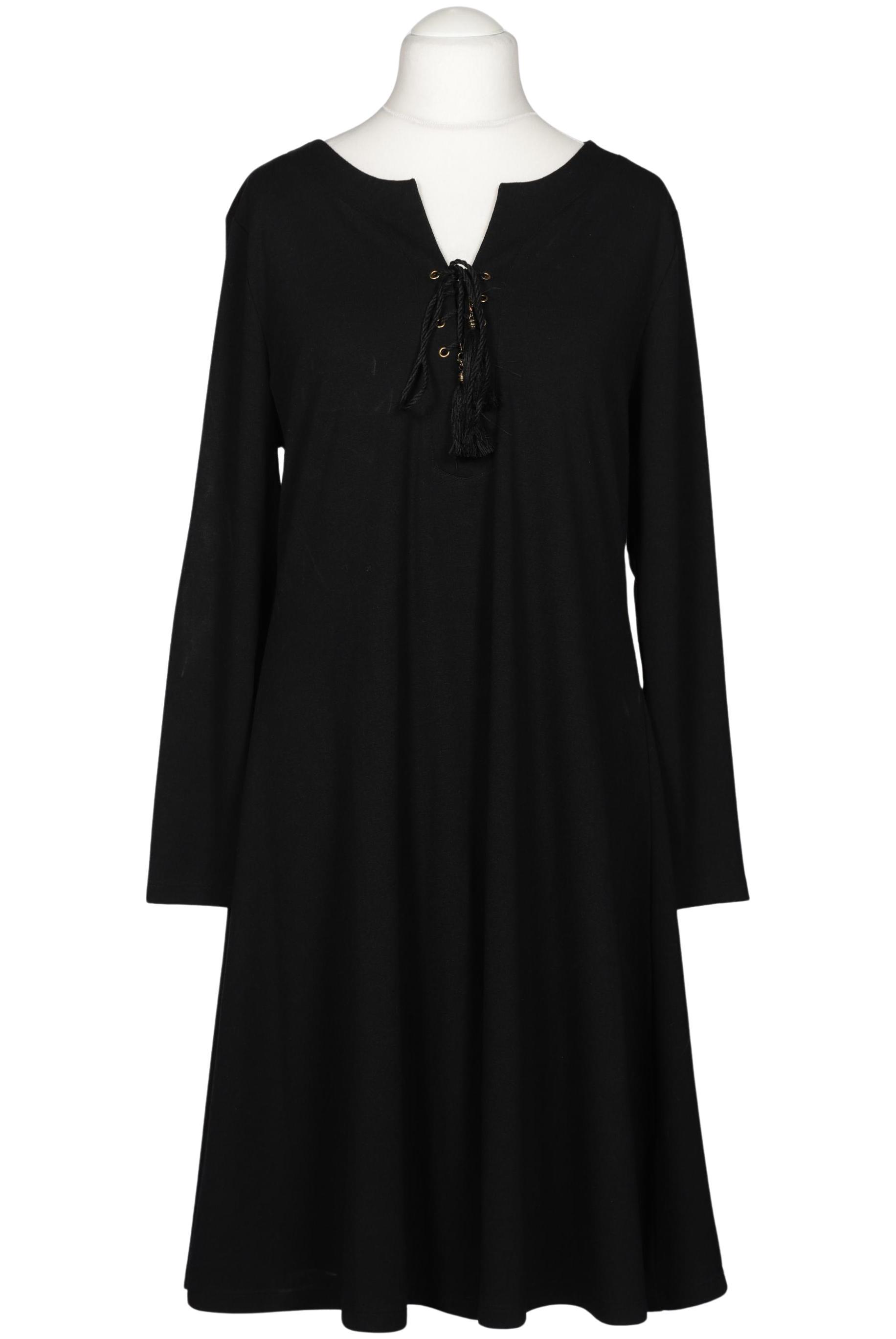 

sheego Damen Kleid, schwarz, Gr. 46