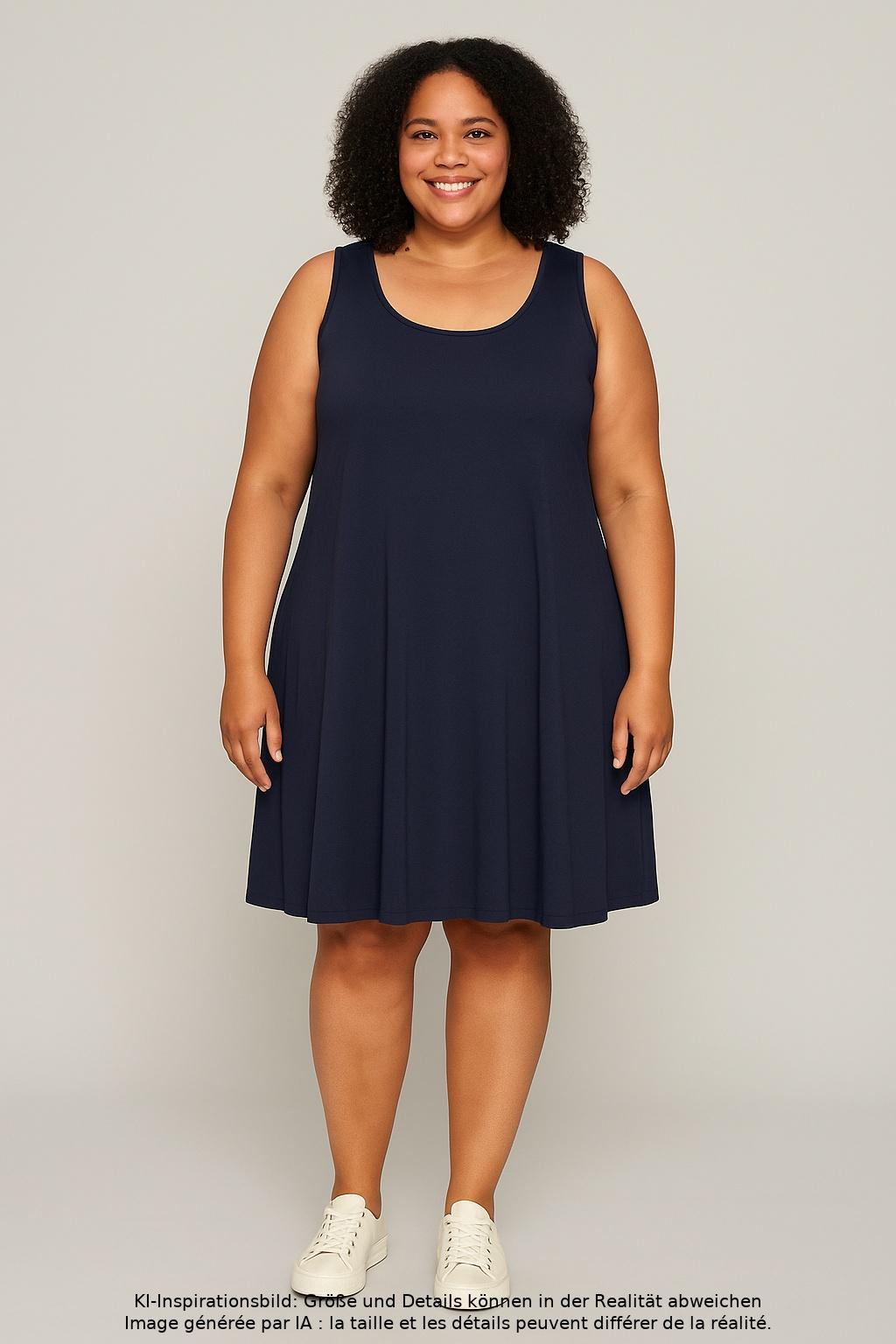 

sheego Damen Kleid, marineblau, Gr. 50