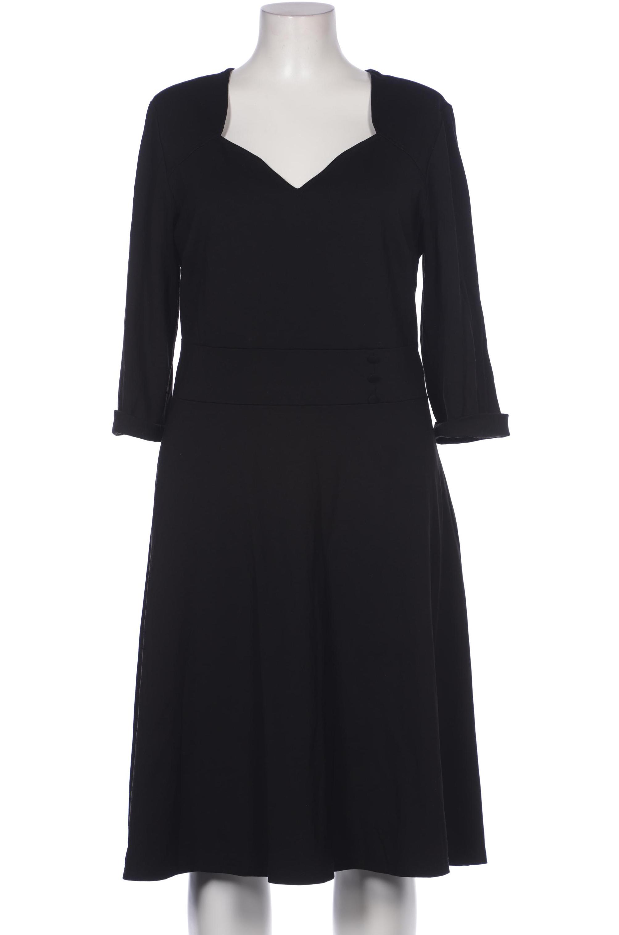 

sheego Damen Kleid, schwarz, Gr. 46